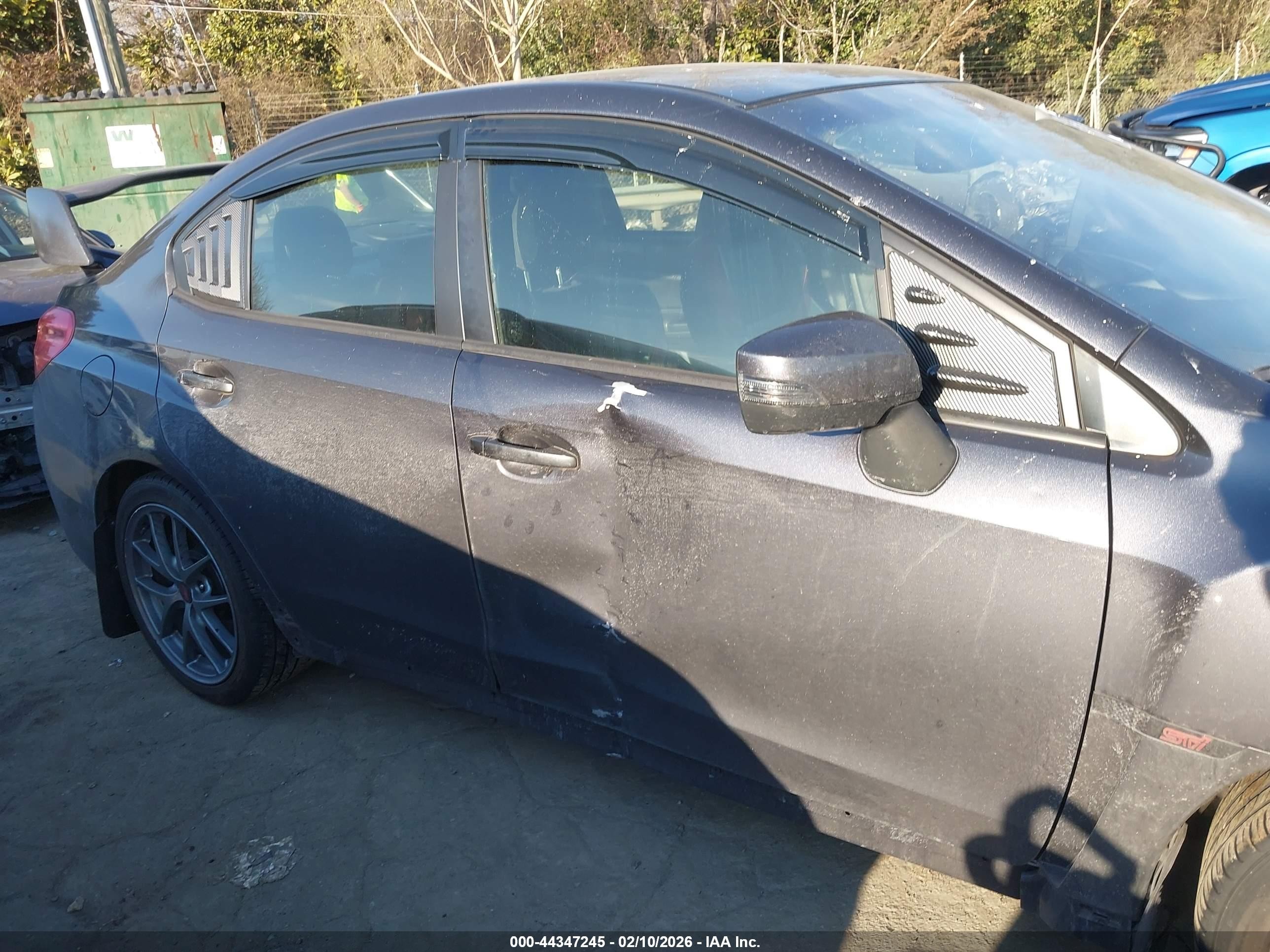 2015 Subaru Wrx Sti Limited Gray vin: JF1VA2S69F9810334