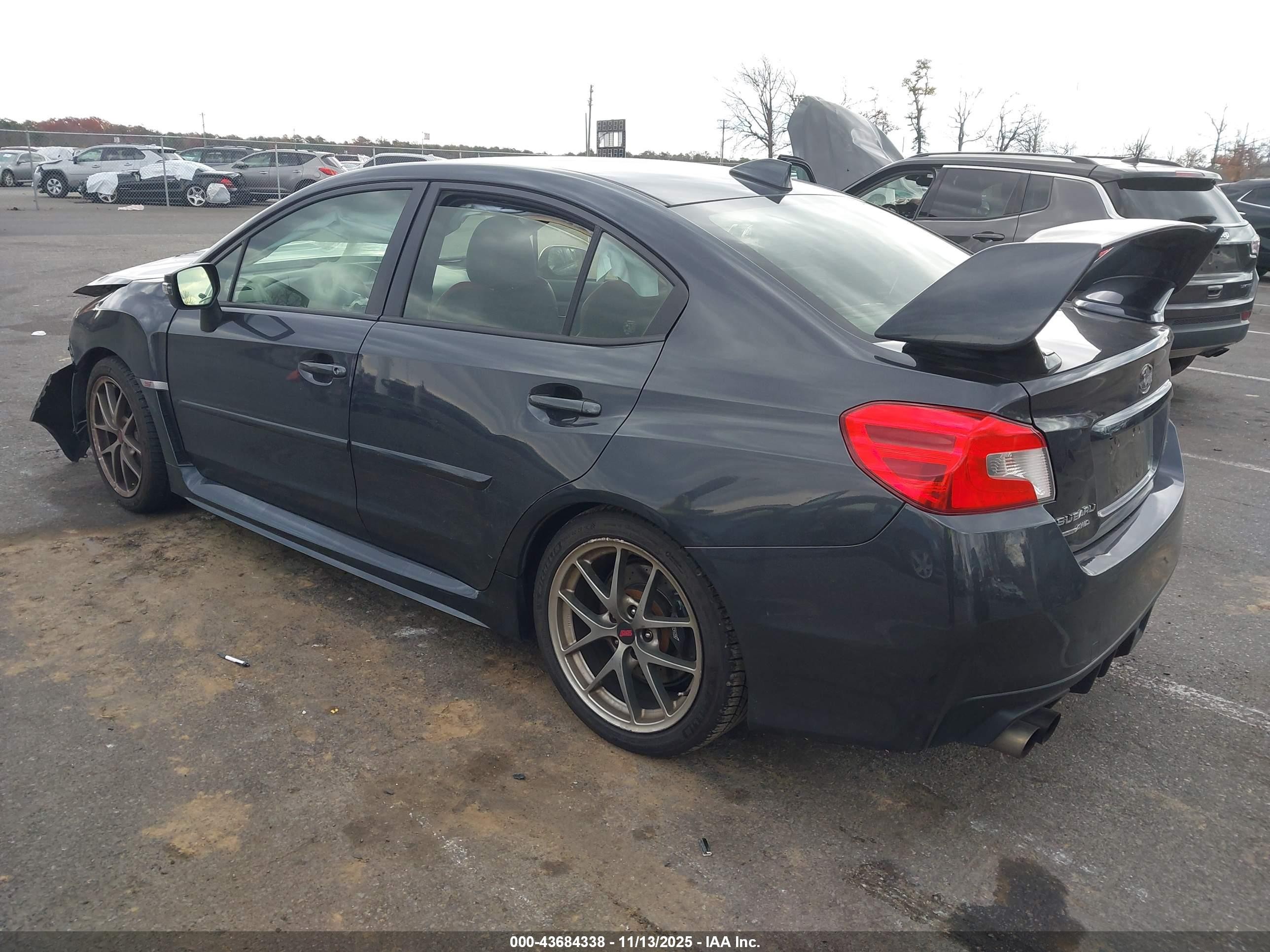2015 Subaru Wrx Sti Limited Gray vin: JF1VA2S69F9834679