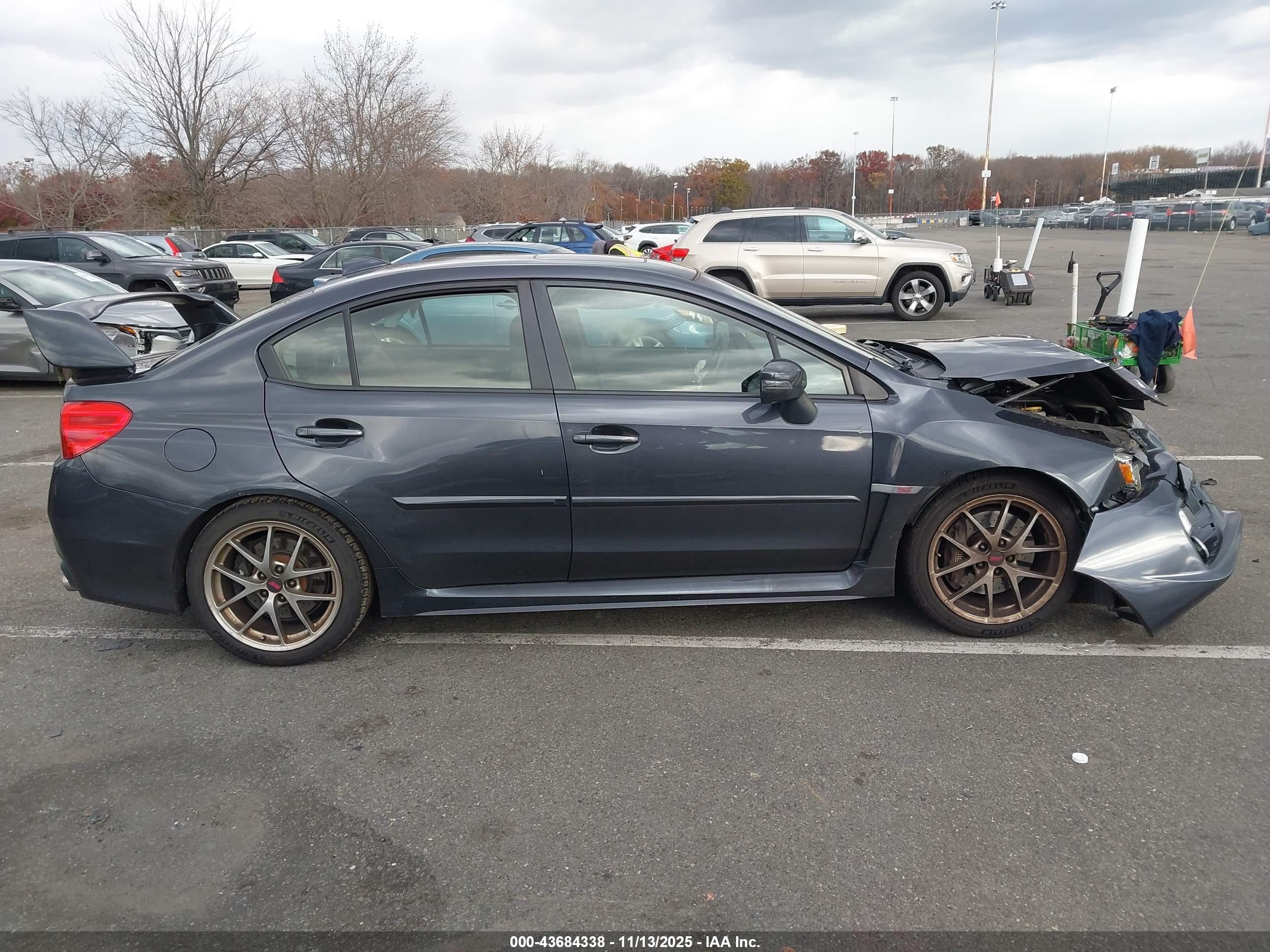 2015 Subaru Wrx Sti Limited Gray vin: JF1VA2S69F9834679