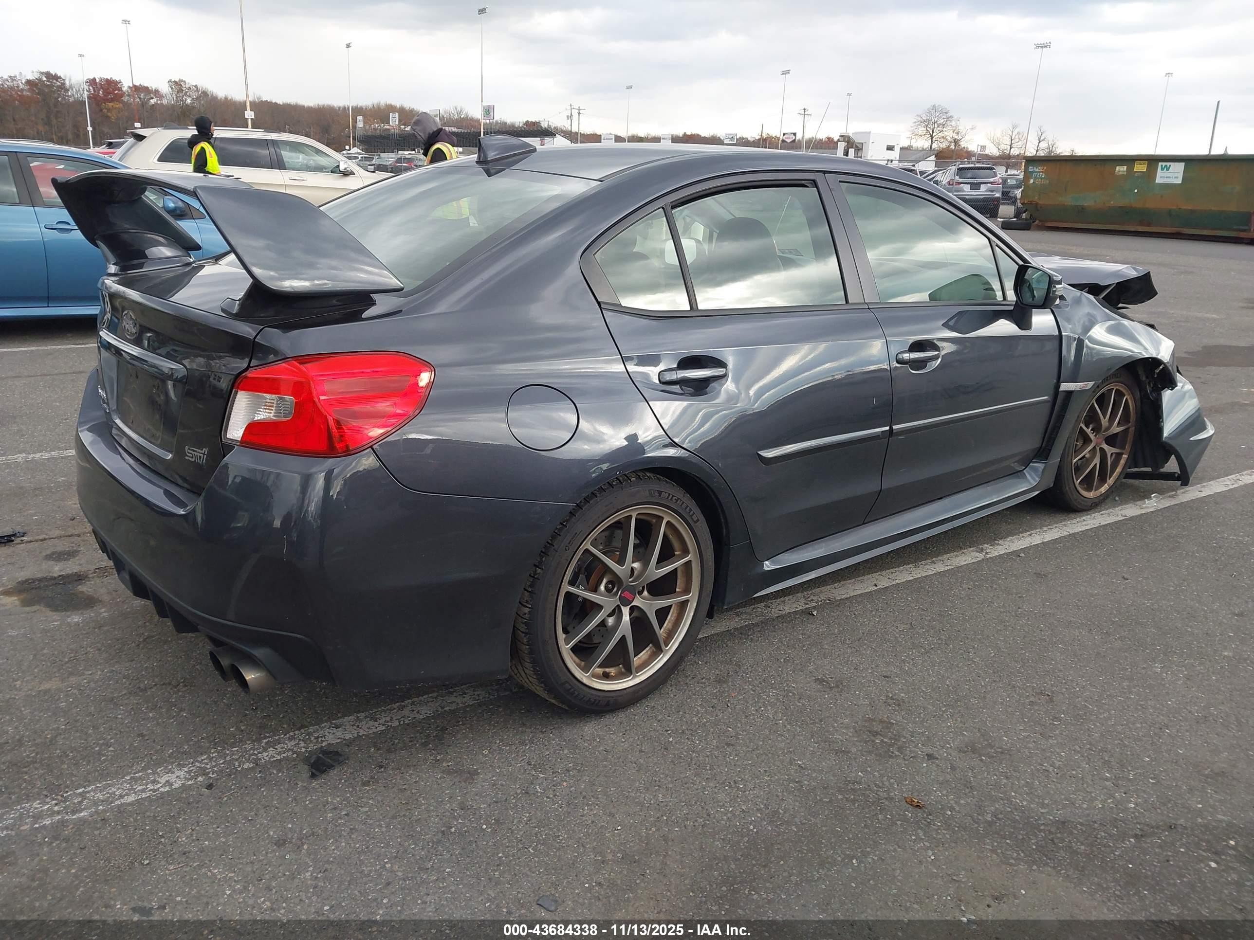 2015 Subaru Wrx Sti Limited Gray vin: JF1VA2S69F9834679