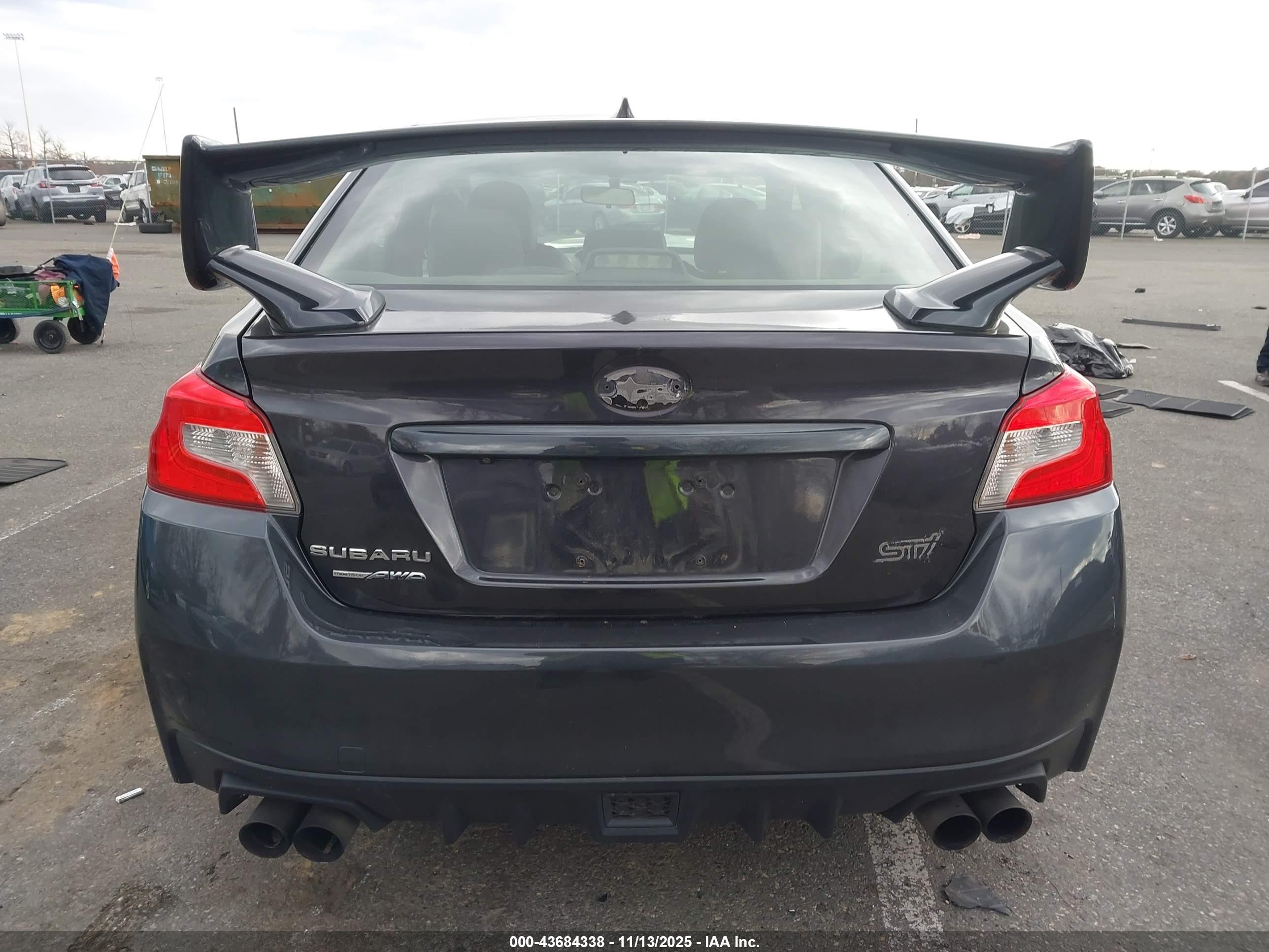 2015 Subaru Wrx Sti Limited Gray vin: JF1VA2S69F9834679