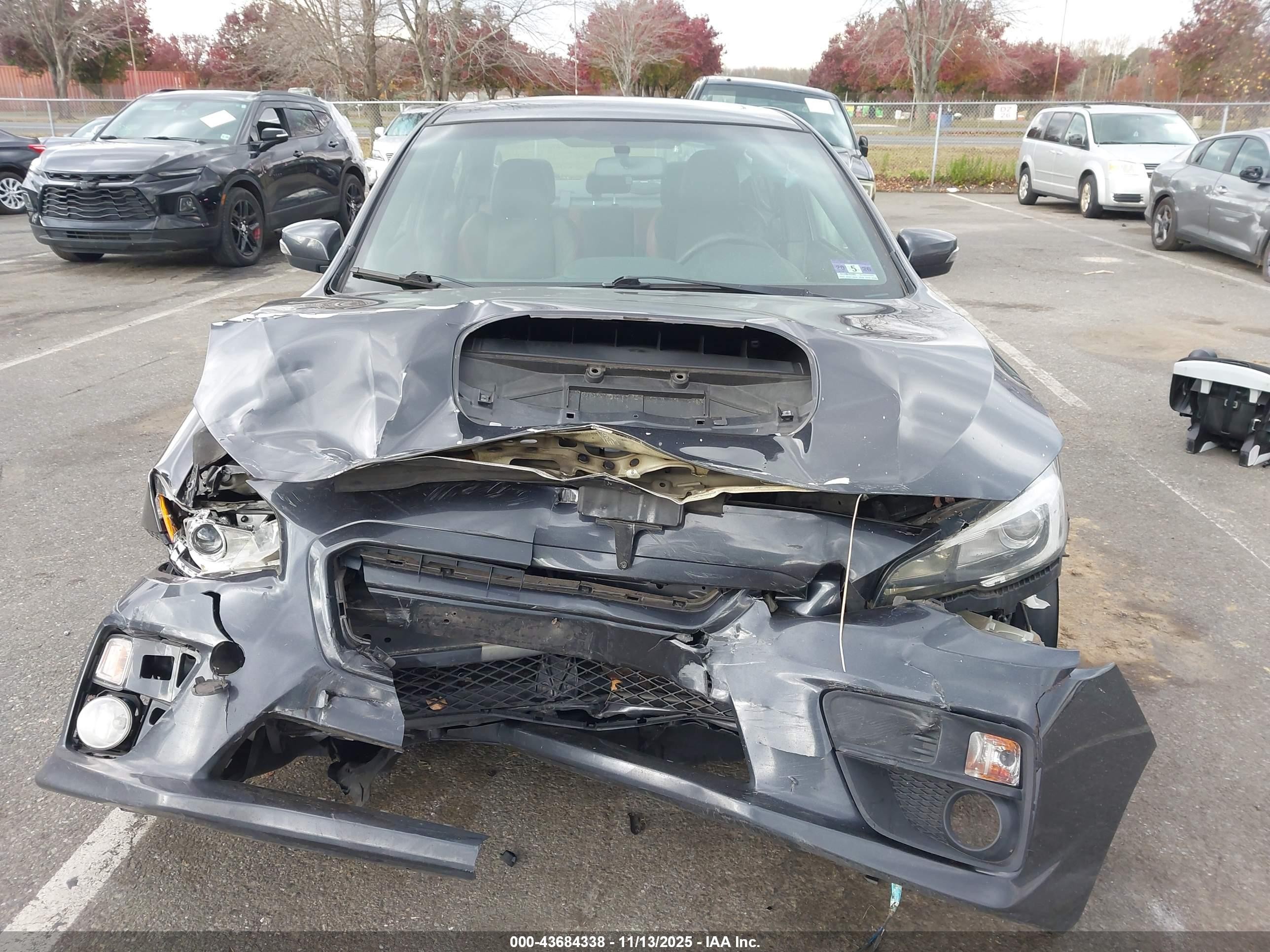 2015 Subaru Wrx Sti Limited Gray vin: JF1VA2S69F9834679