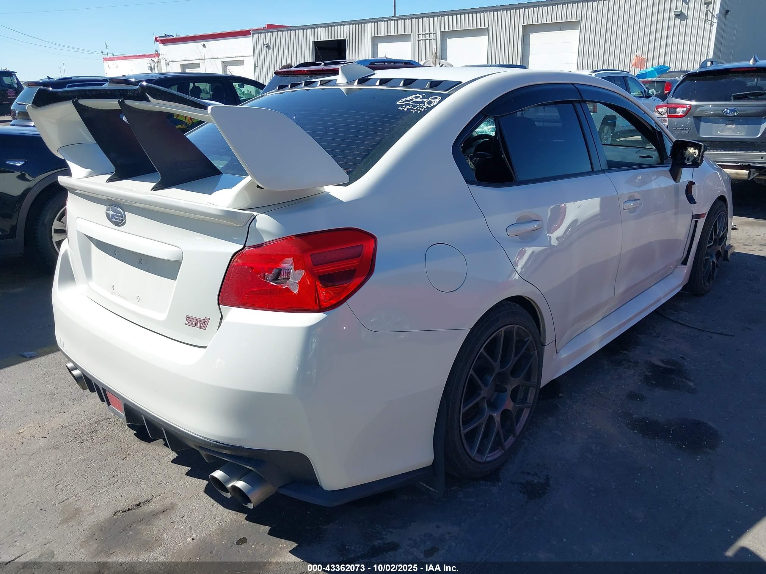2015 Subaru Wrx Sti Limited White vin: JF1VA2S6XF9814215