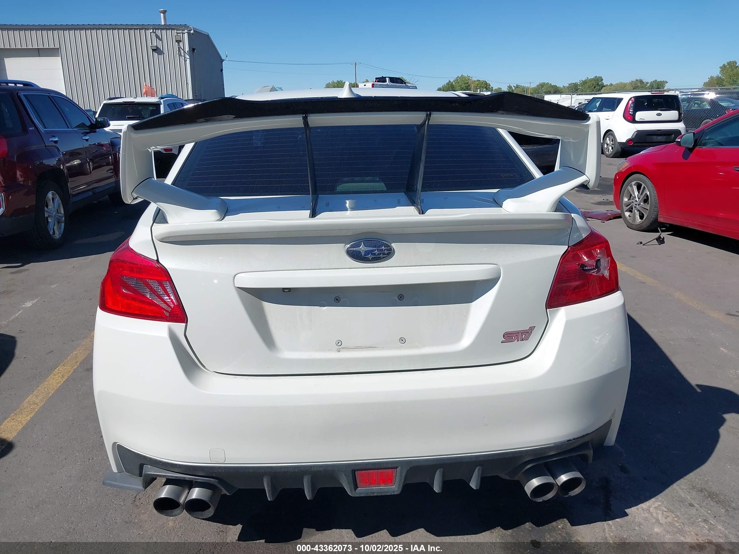 2015 Subaru Wrx Sti Limited White vin: JF1VA2S6XF9814215