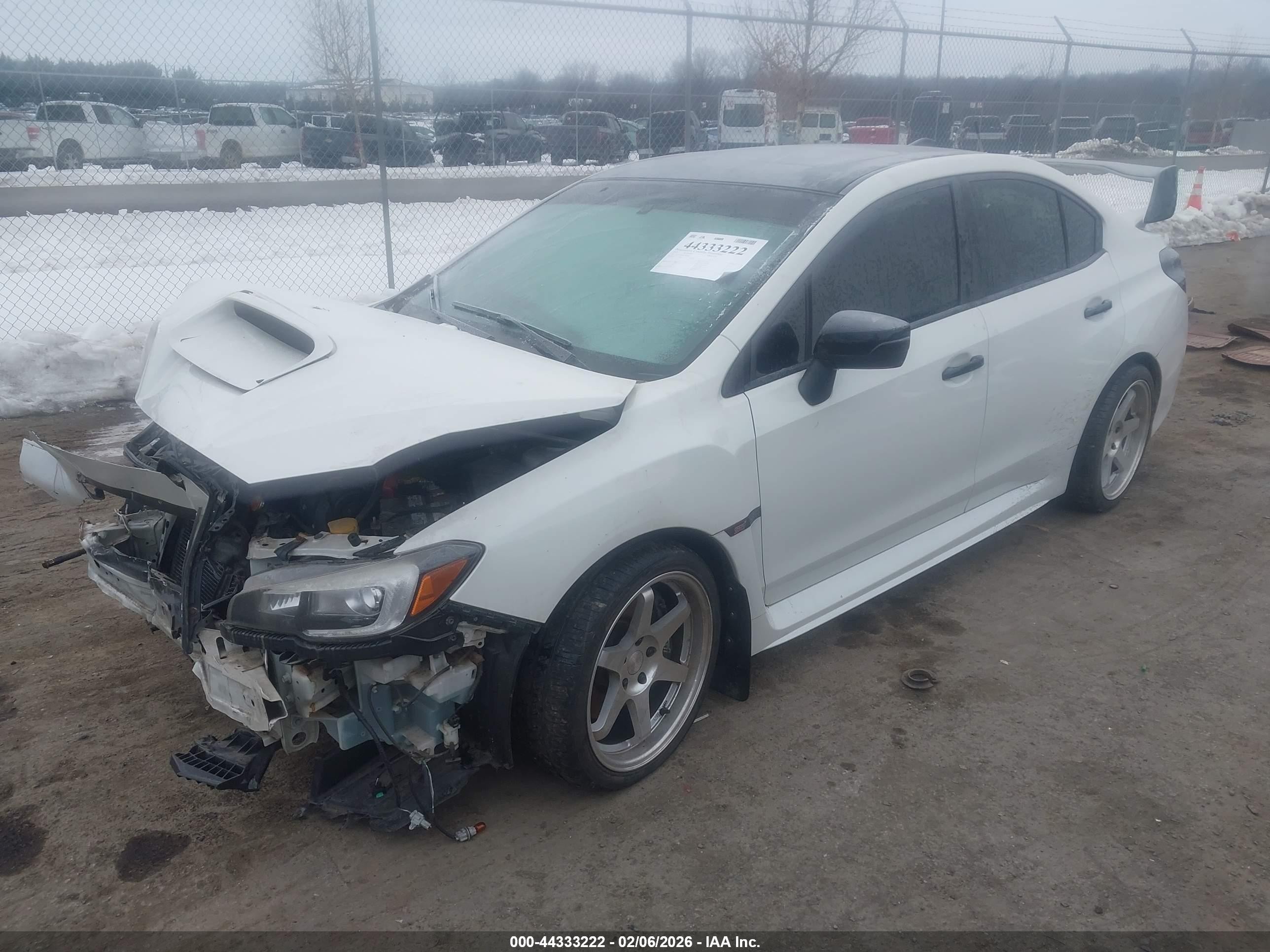 2015 Subaru Wrx Sti Limited White vin: JF1VA2S6XF9820807