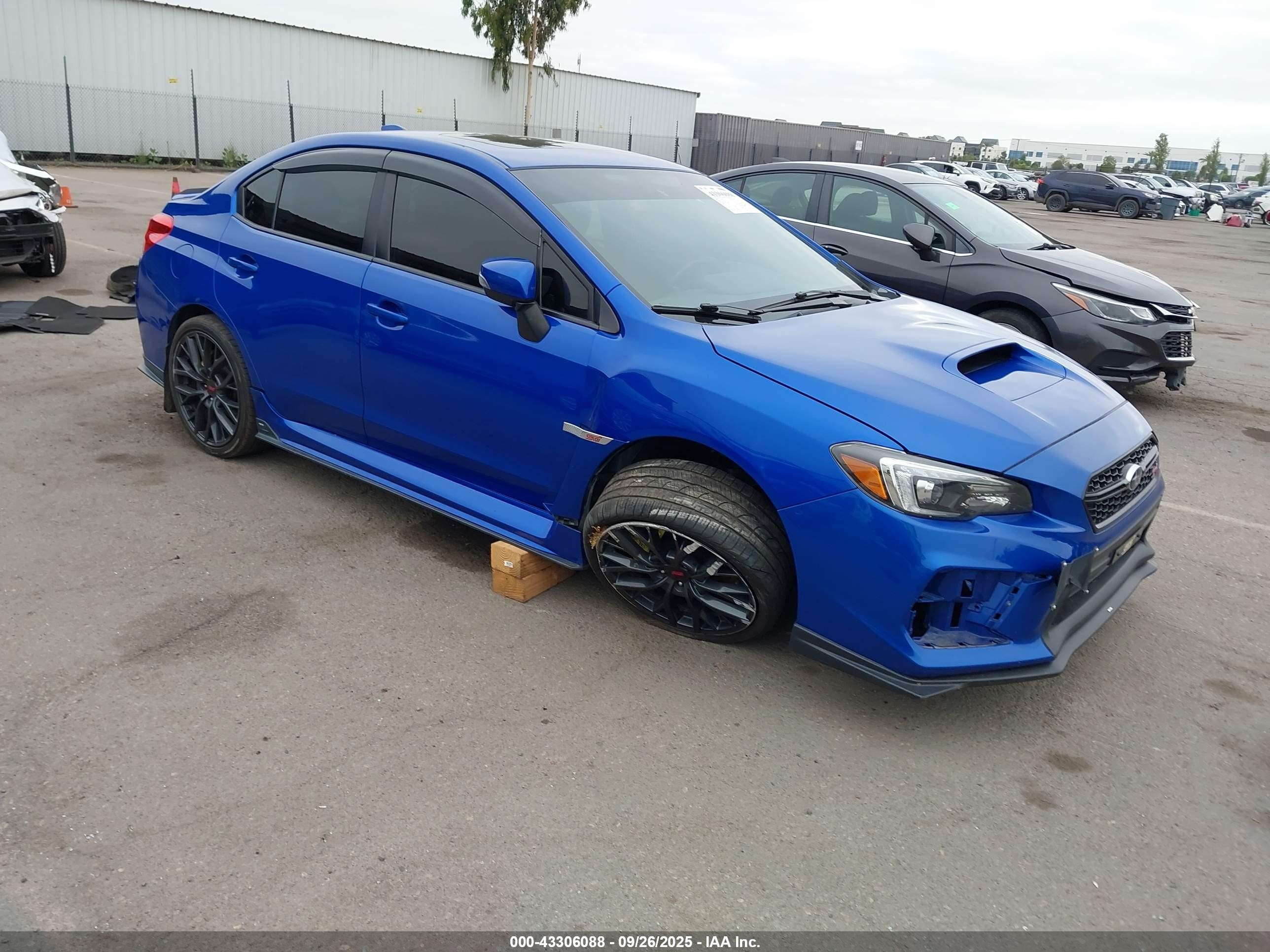 2018 Subaru Wrx Sti Limited Синий vin: JF1VA2T67J9823798