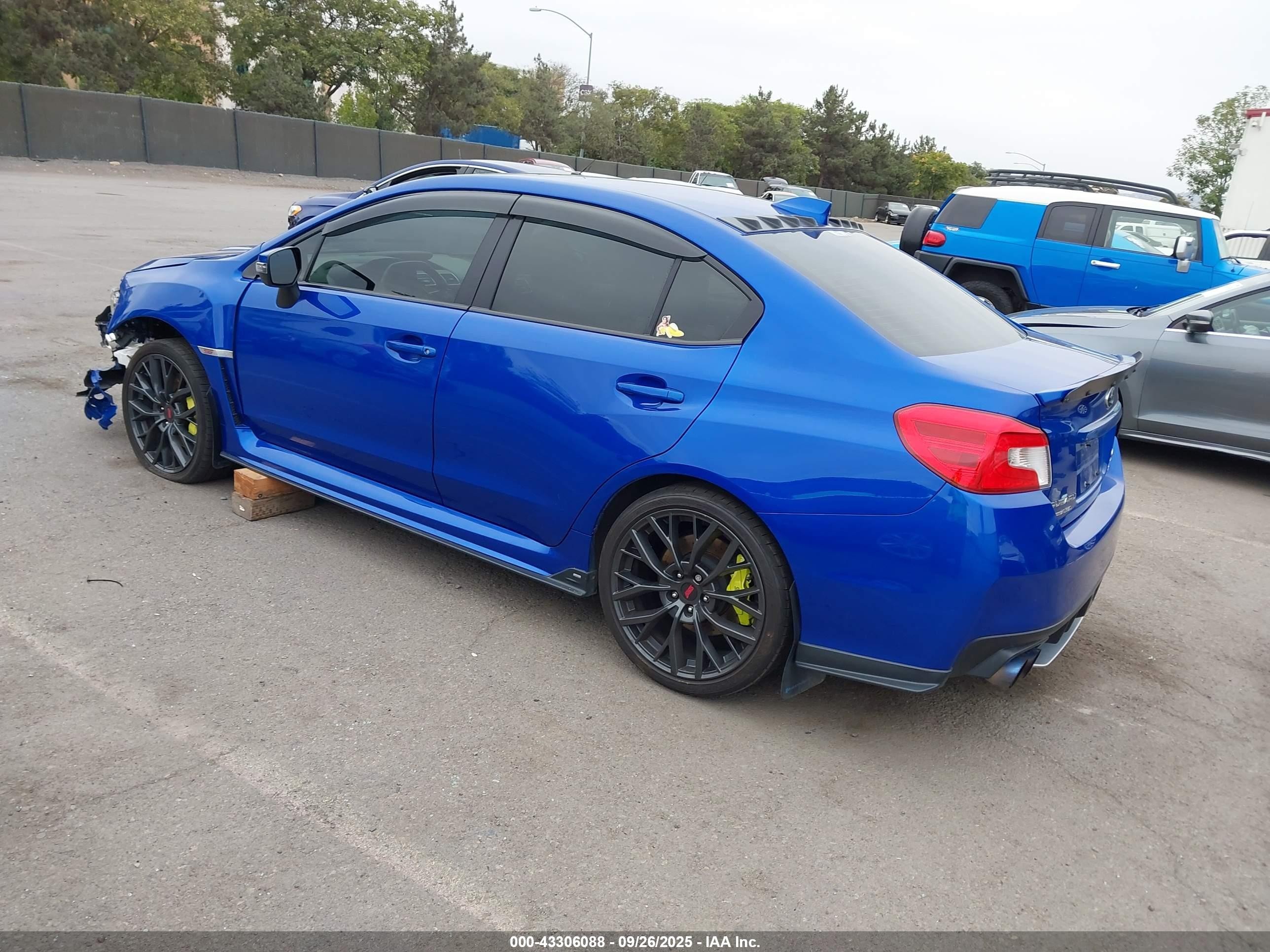 2018 Subaru Wrx Sti Limited Синий vin: JF1VA2T67J9823798
