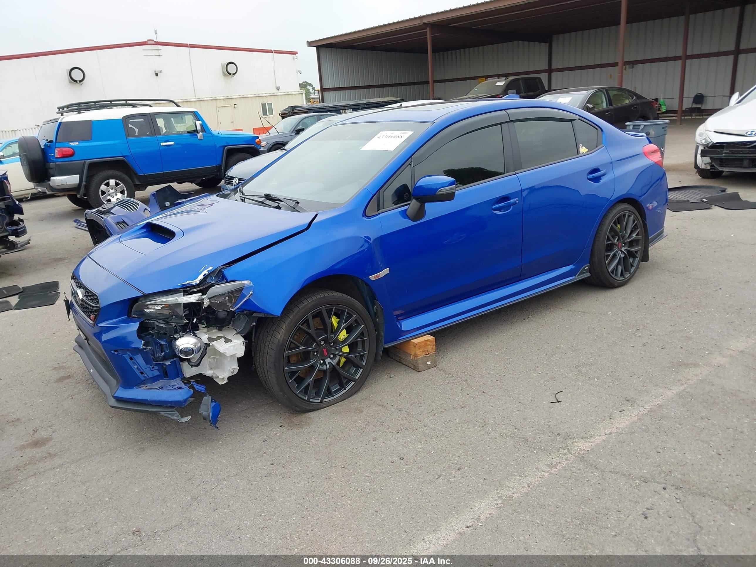 2018 Subaru Wrx Sti Limited Синий vin: JF1VA2T67J9823798