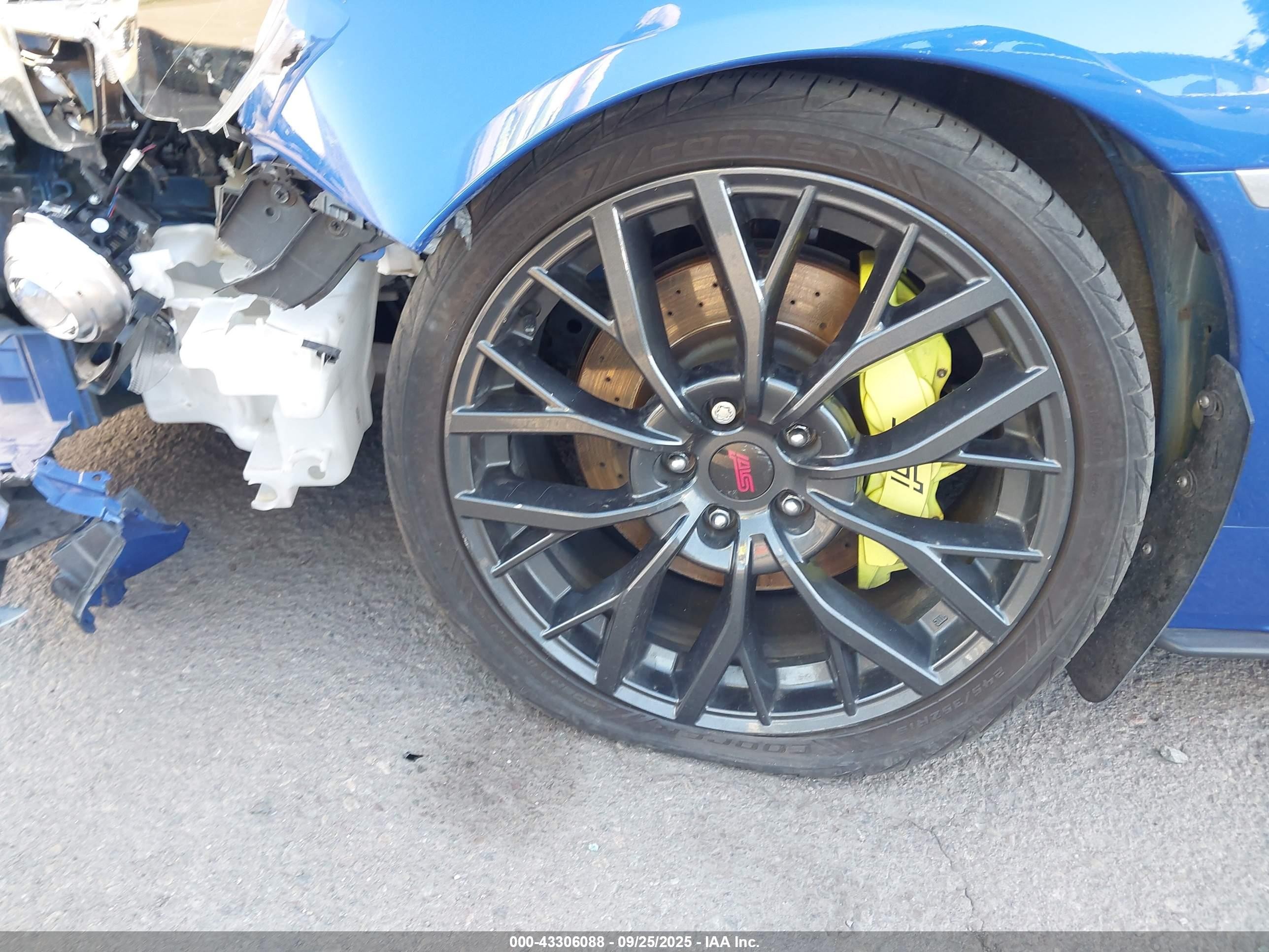 2018 Subaru Wrx Sti Limited Синий vin: JF1VA2T67J9823798