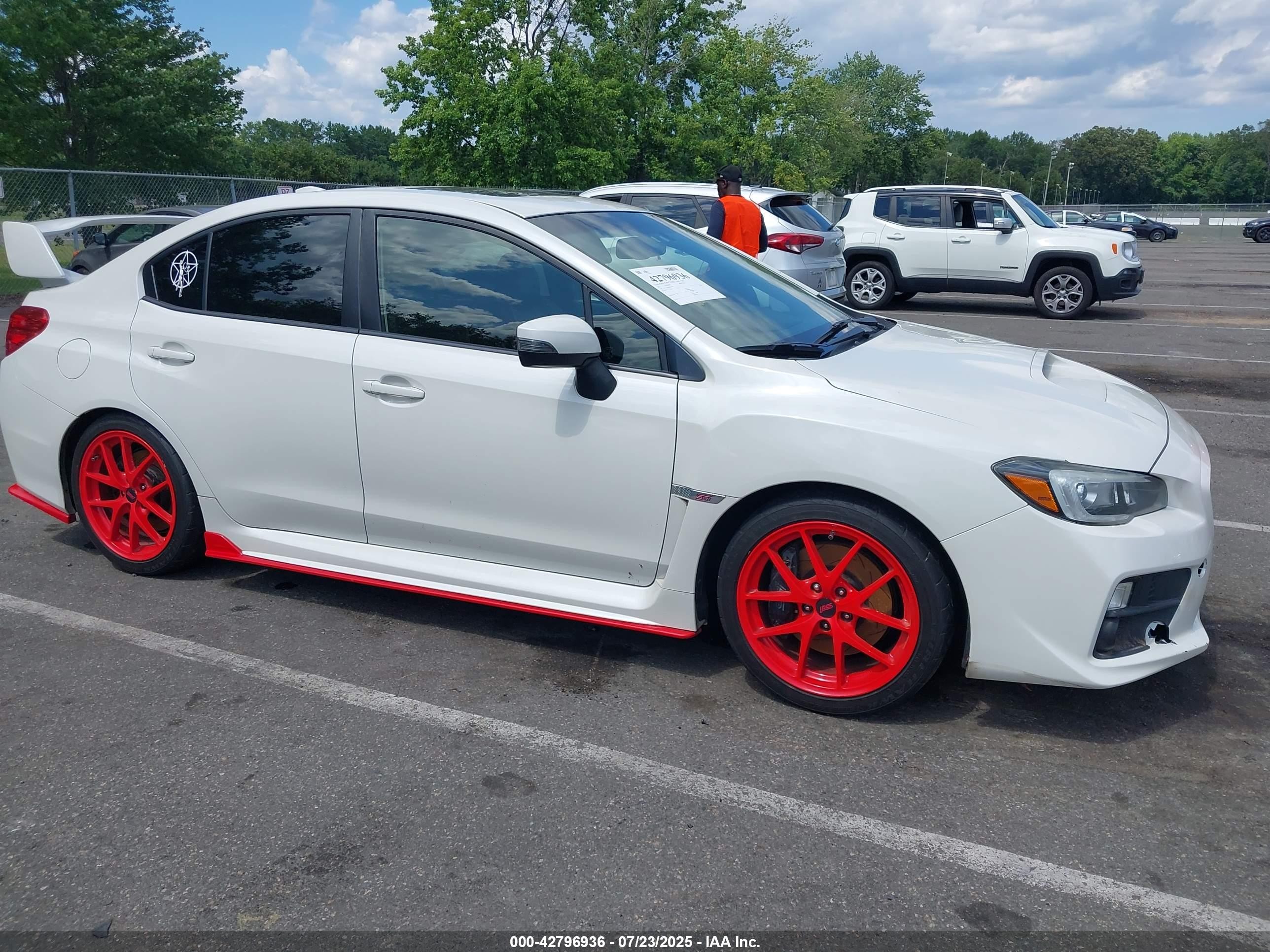 2015 Subaru Wrx Sti Limited White vin: JF1VA2U60F9826399