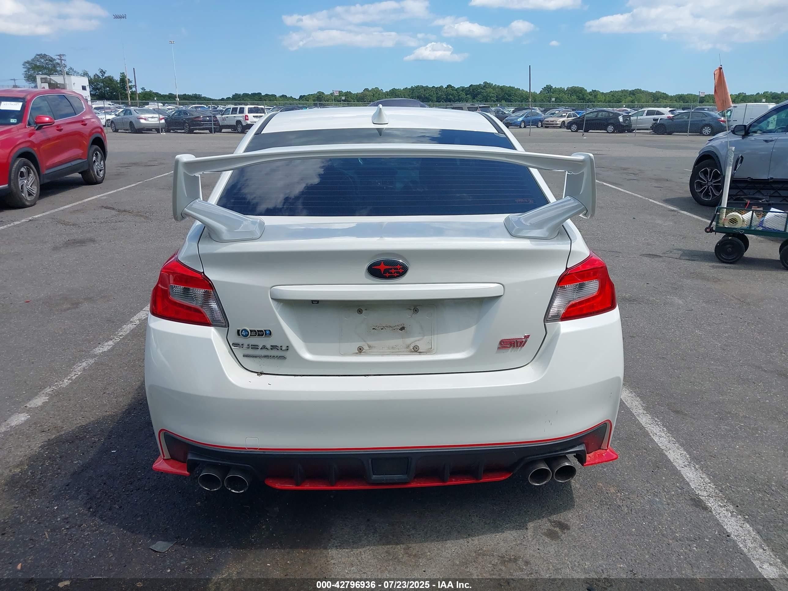 2015 Subaru Wrx Sti Limited White vin: JF1VA2U60F9826399