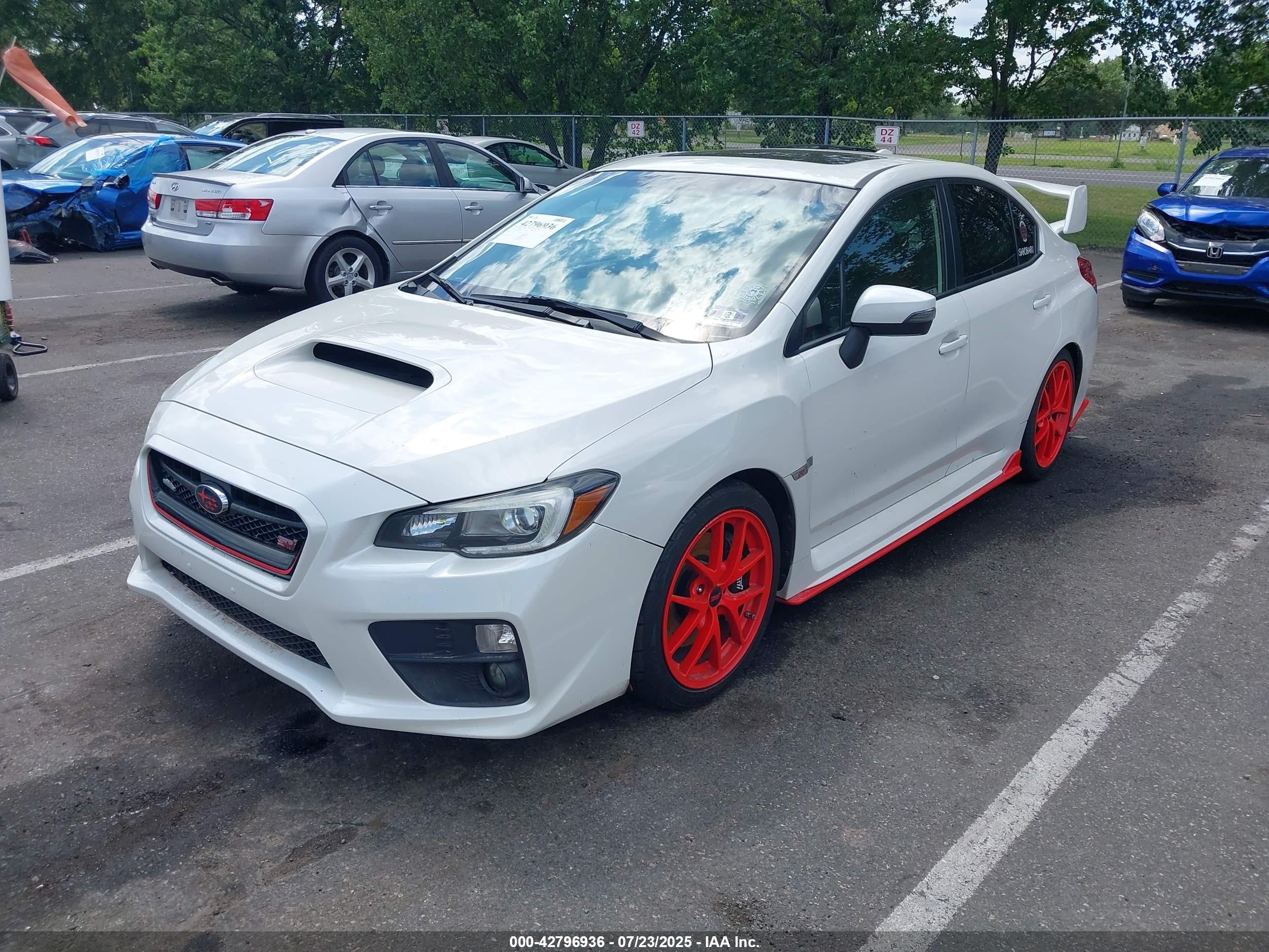 2015 Subaru Wrx Sti Limited White vin: JF1VA2U60F9826399
