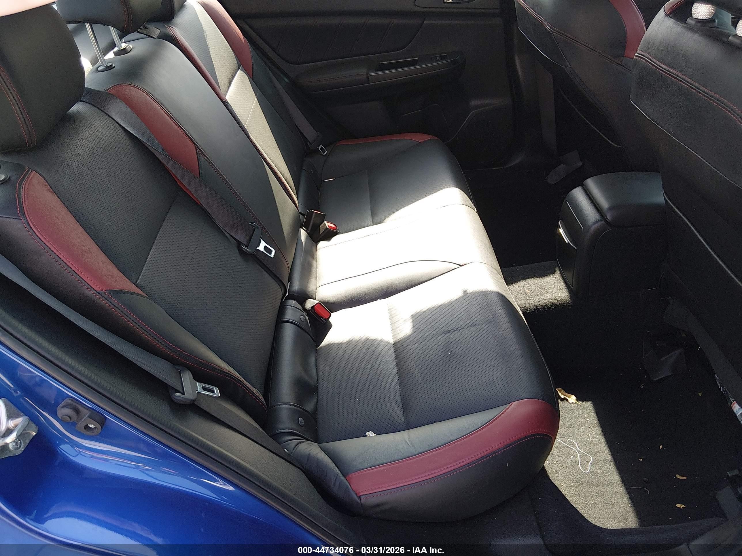 2015 Subaru Wrx Sti Limited Blue vin: JF1VA2U60F9829870