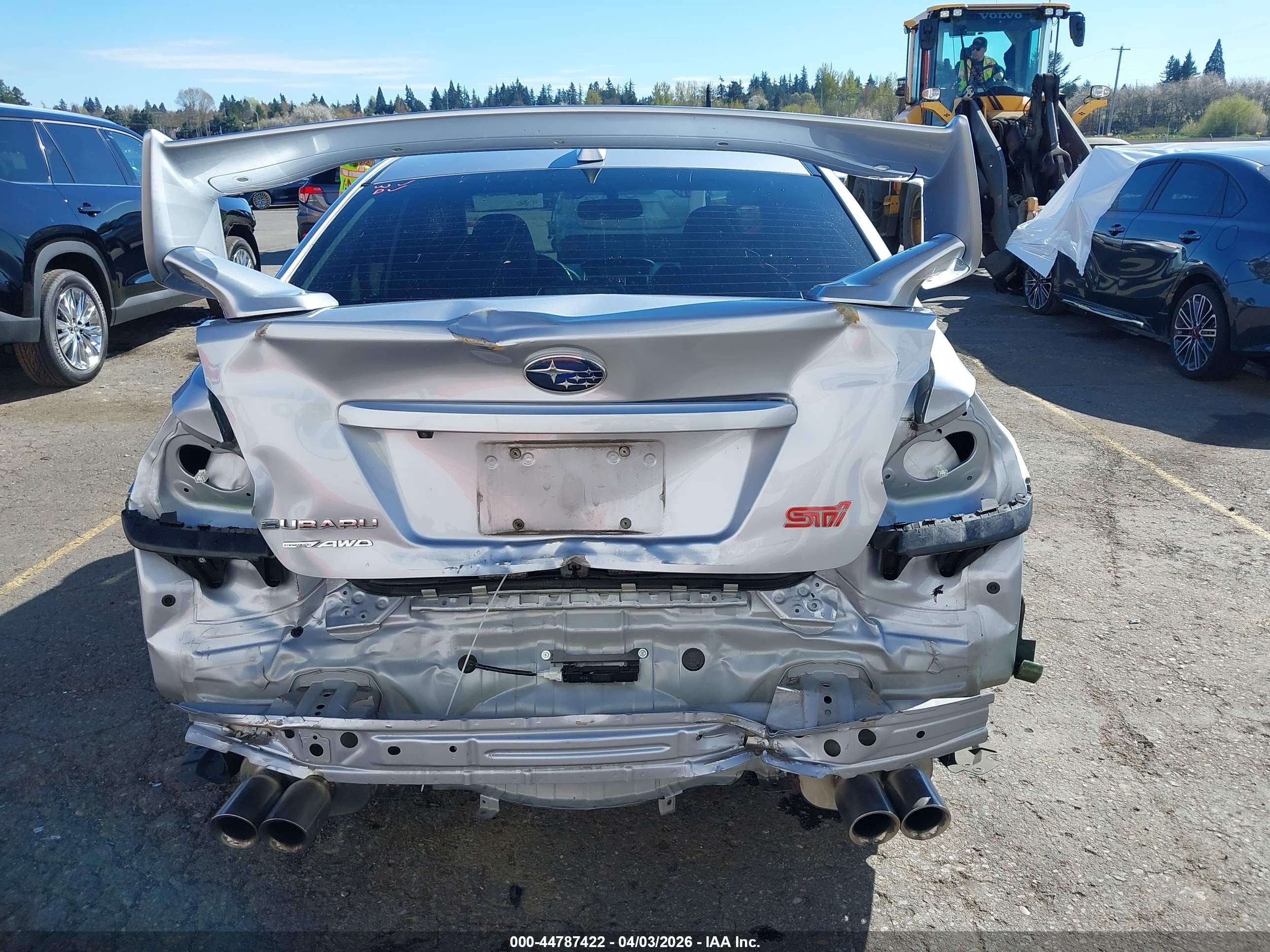 2015 Subaru Wrx Sti Limited Silver vin: JF1VA2U66F9807369