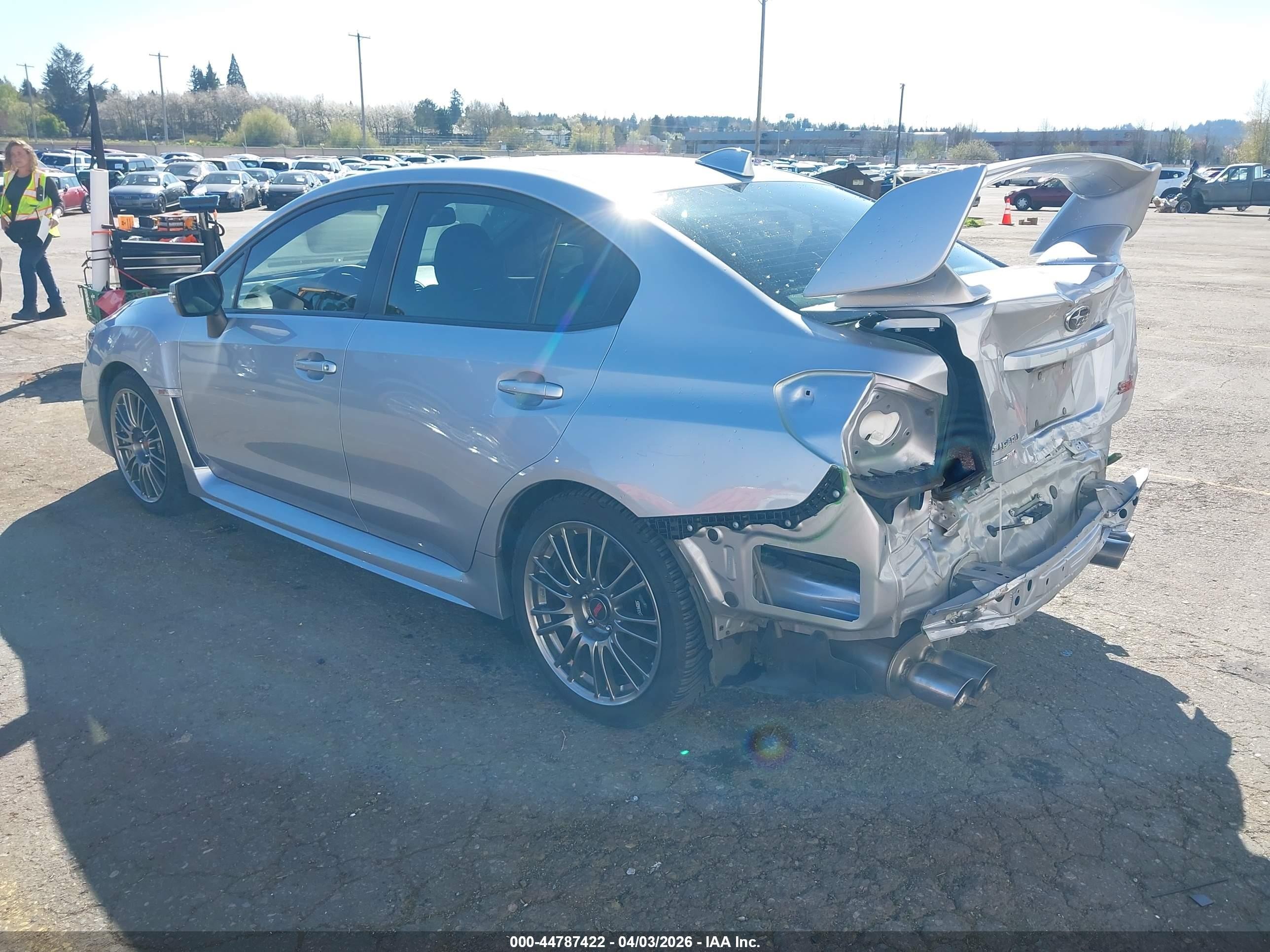 2015 Subaru Wrx Sti Limited Silver vin: JF1VA2U66F9807369