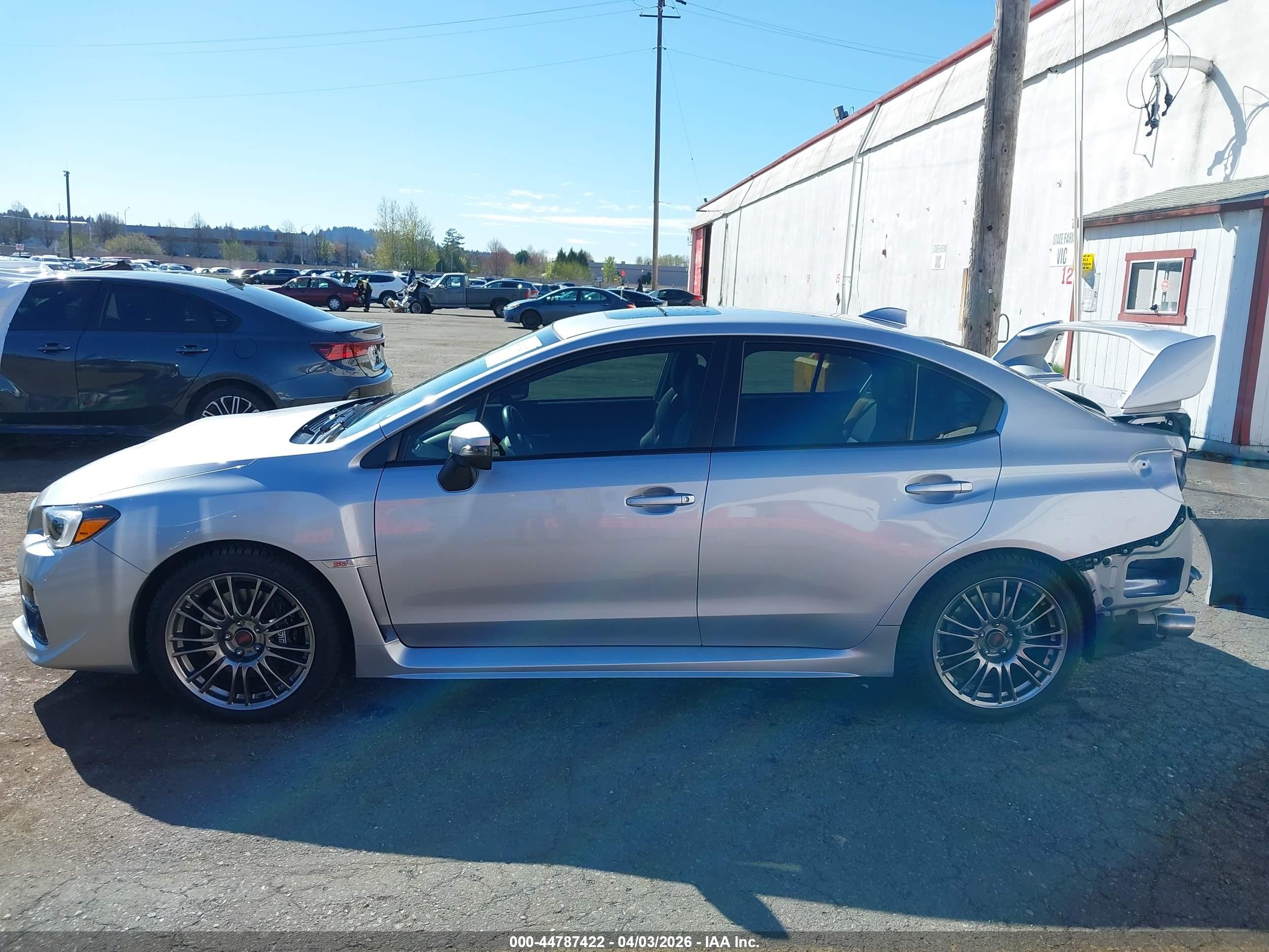 2015 Subaru Wrx Sti Limited Silver vin: JF1VA2U66F9807369