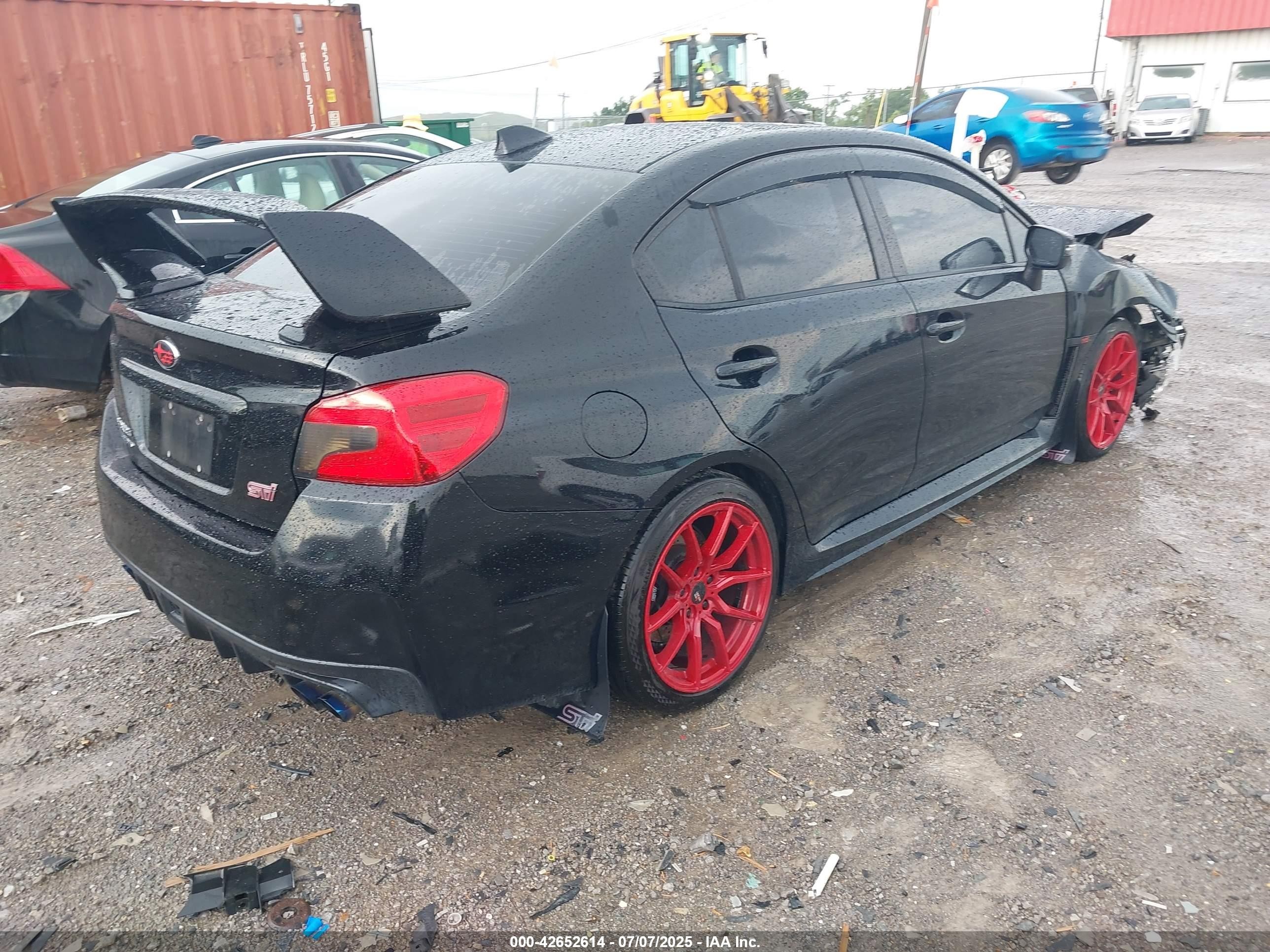 2015 Subaru Wrx Sti Limited Black vin: JF1VA2U68F9808958