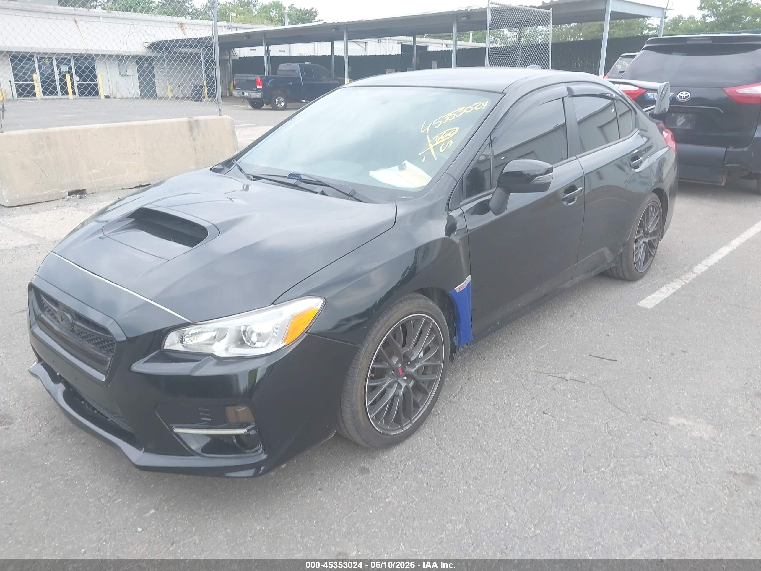2017 Subaru Wrx Sti   Black vin: JF1VA2V60H9814464