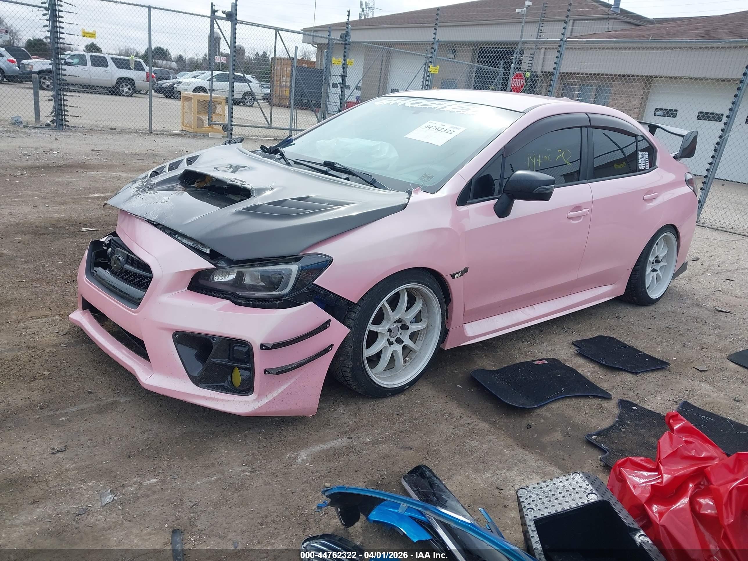 2015 Subaru Wrx Sti Launch Edition Розовый vin: JF1VA2W60F9801046