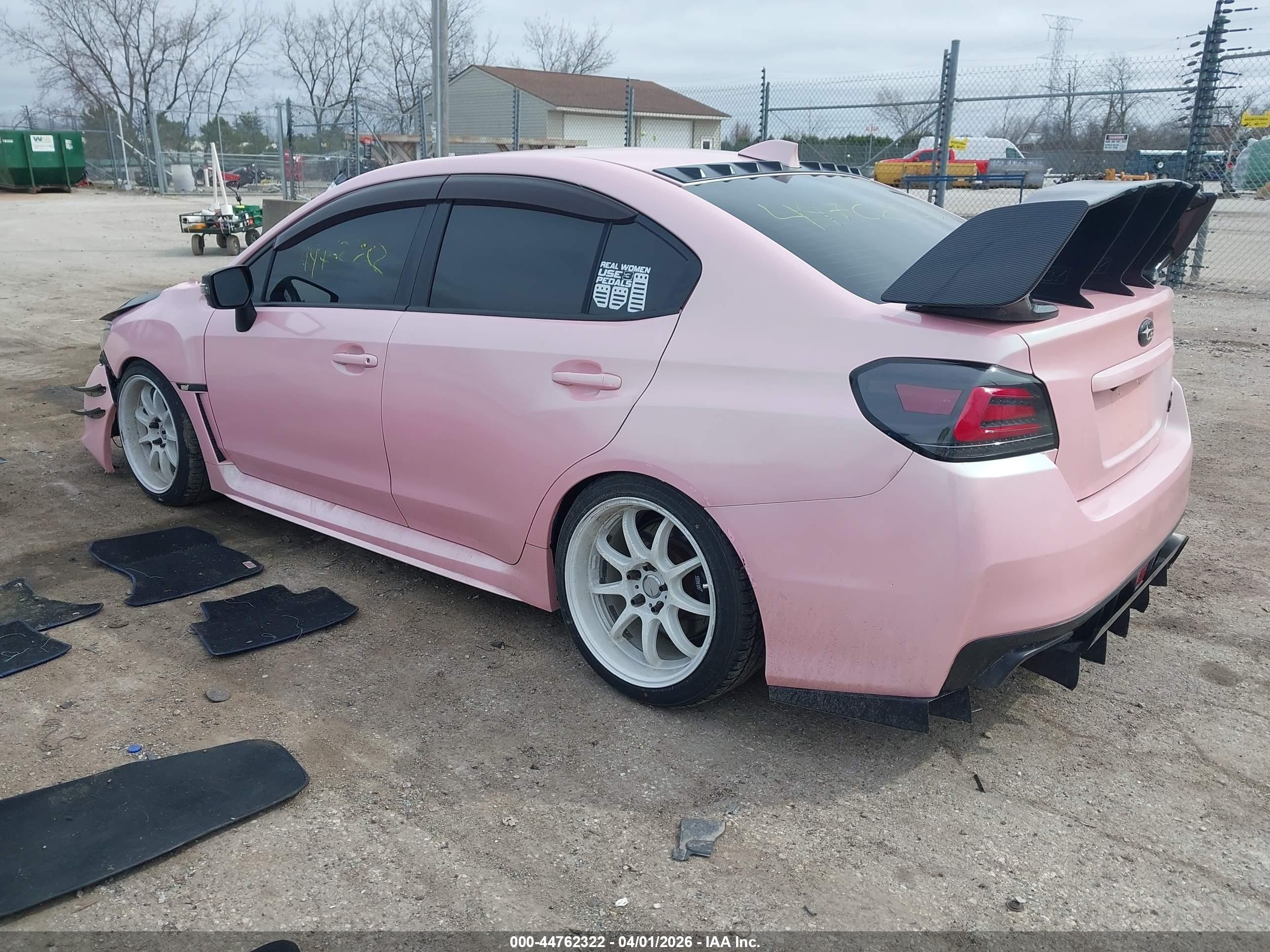 2015 Subaru Wrx Sti Launch Edition Розовый vin: JF1VA2W60F9801046