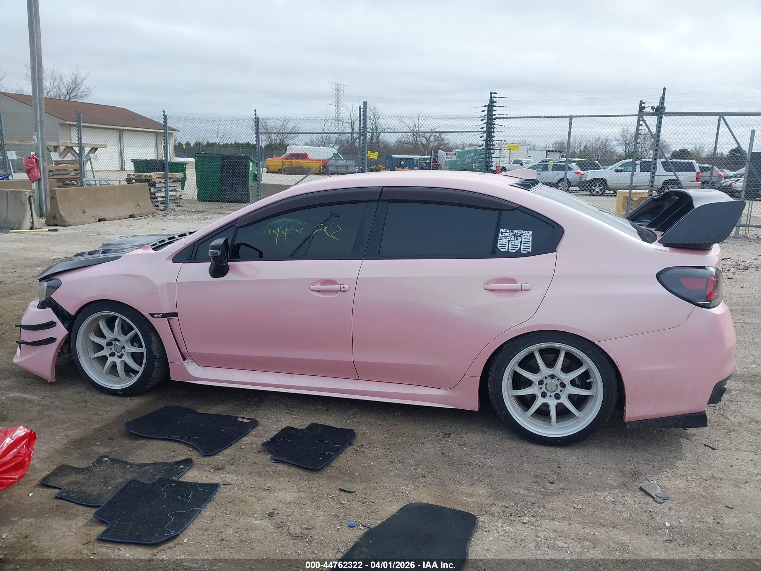 2015 Subaru Wrx Sti Launch Edition Розовый vin: JF1VA2W60F9801046