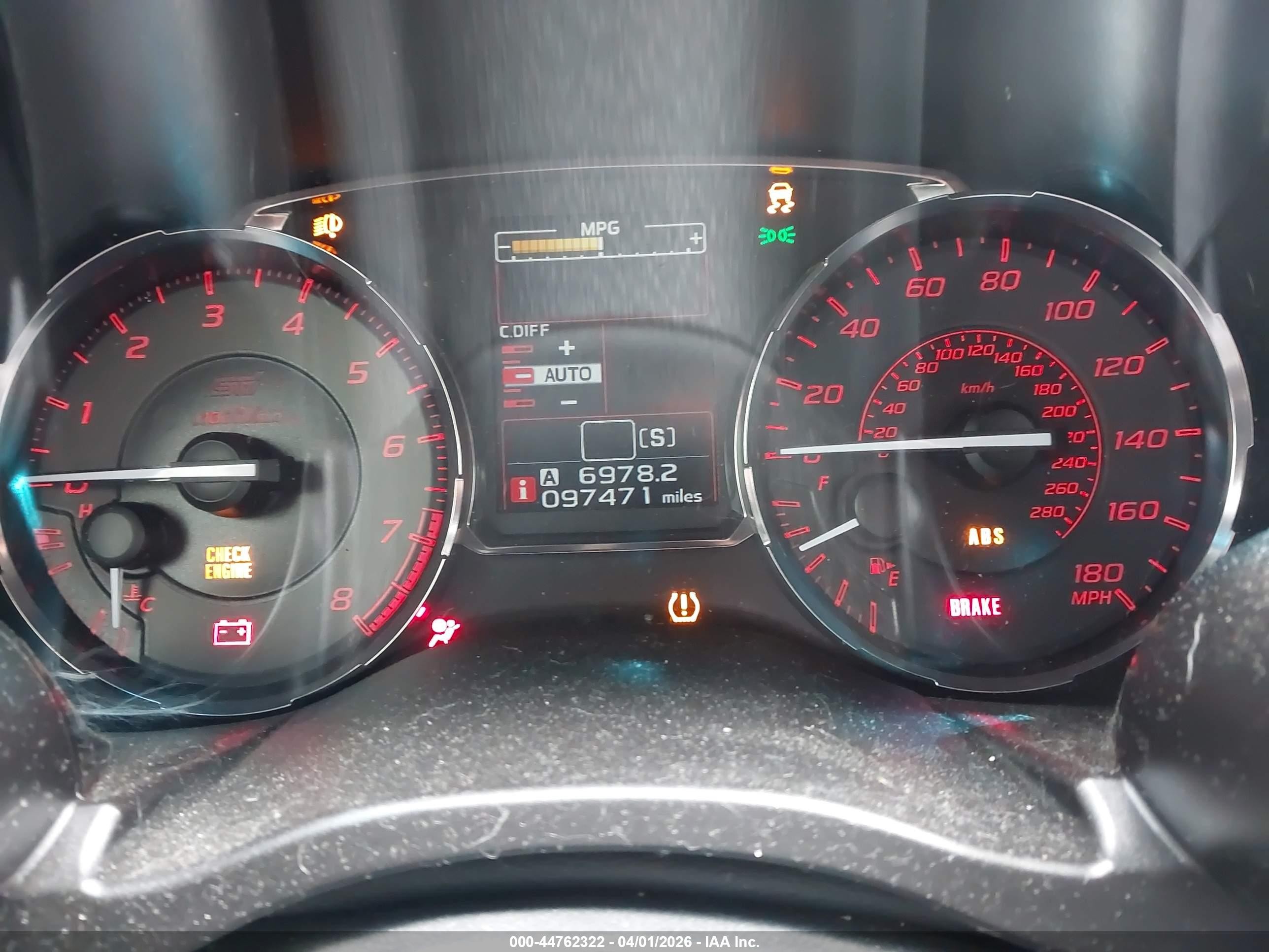 2015 Subaru Wrx Sti Launch Edition Розовый vin: JF1VA2W60F9801046