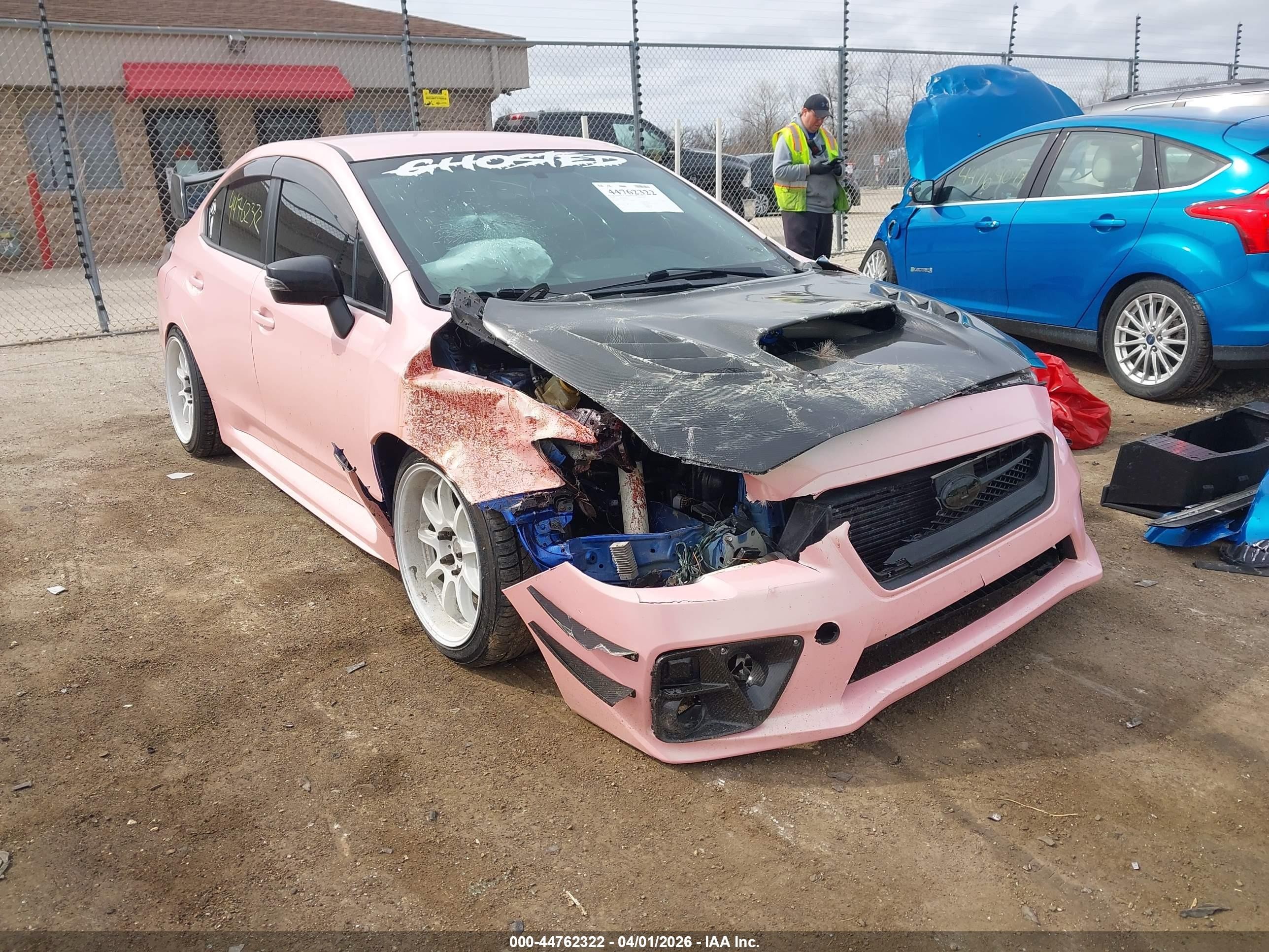 2015 Subaru Wrx Sti Launch Edition Розовый vin: JF1VA2W60F9801046