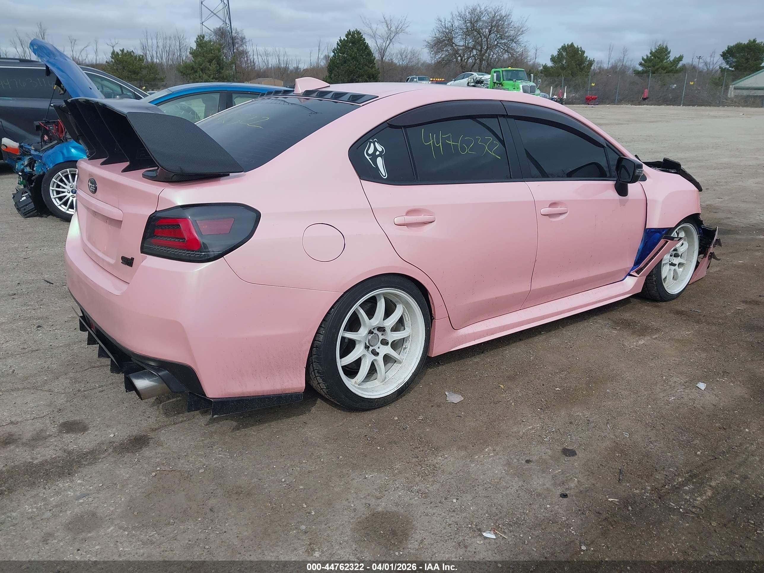 2015 Subaru Wrx Sti Launch Edition Розовый vin: JF1VA2W60F9801046