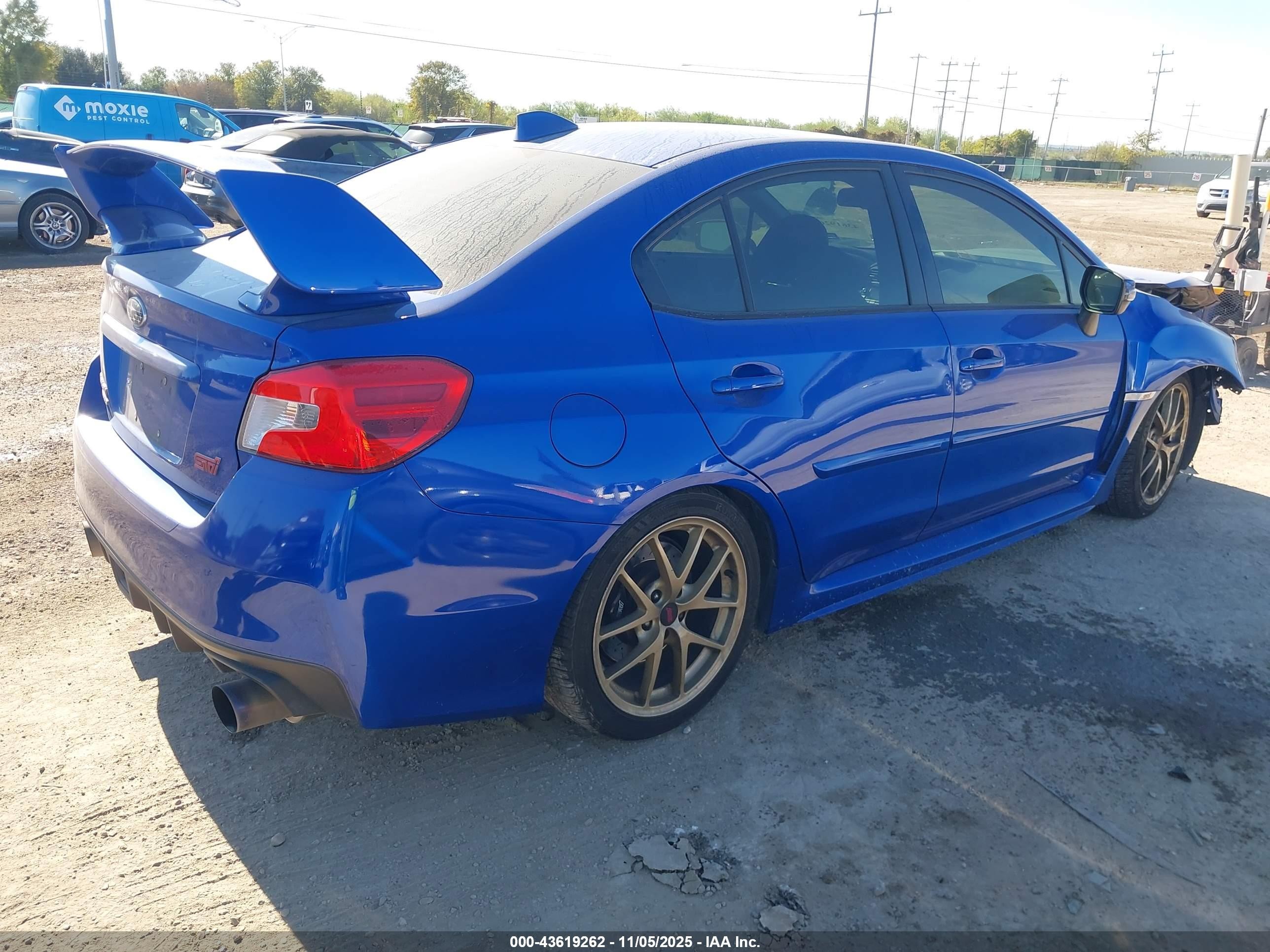 2015 Subaru Wrx Sti Launch Edition Синий vin: JF1VA2W61F9800598