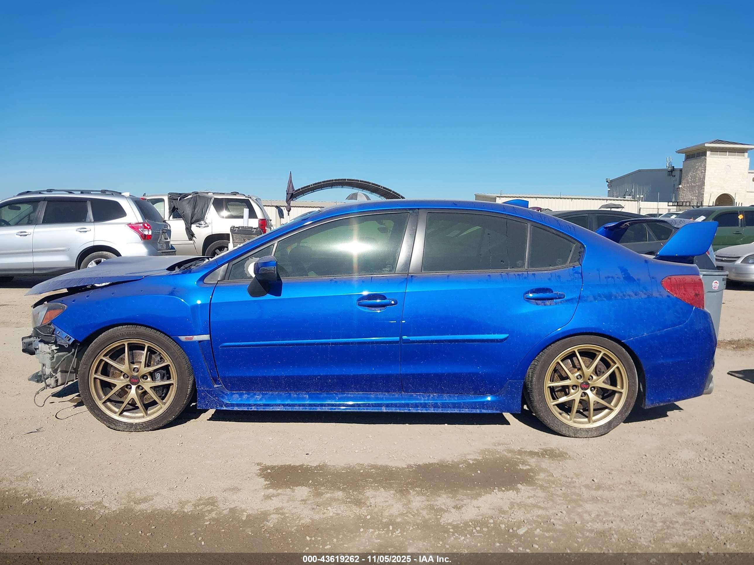 2015 Subaru Wrx Sti Launch Edition Синий vin: JF1VA2W61F9800598