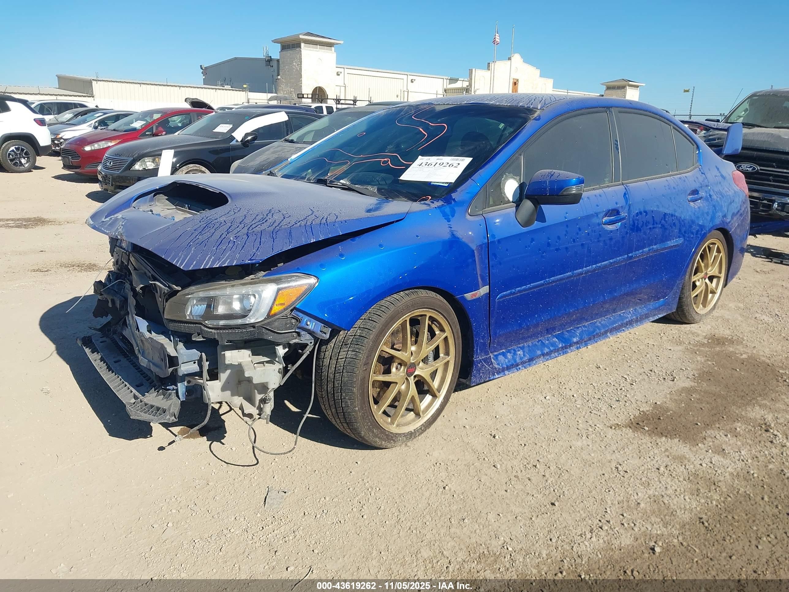 2015 Subaru Wrx Sti Launch Edition Синий vin: JF1VA2W61F9800598