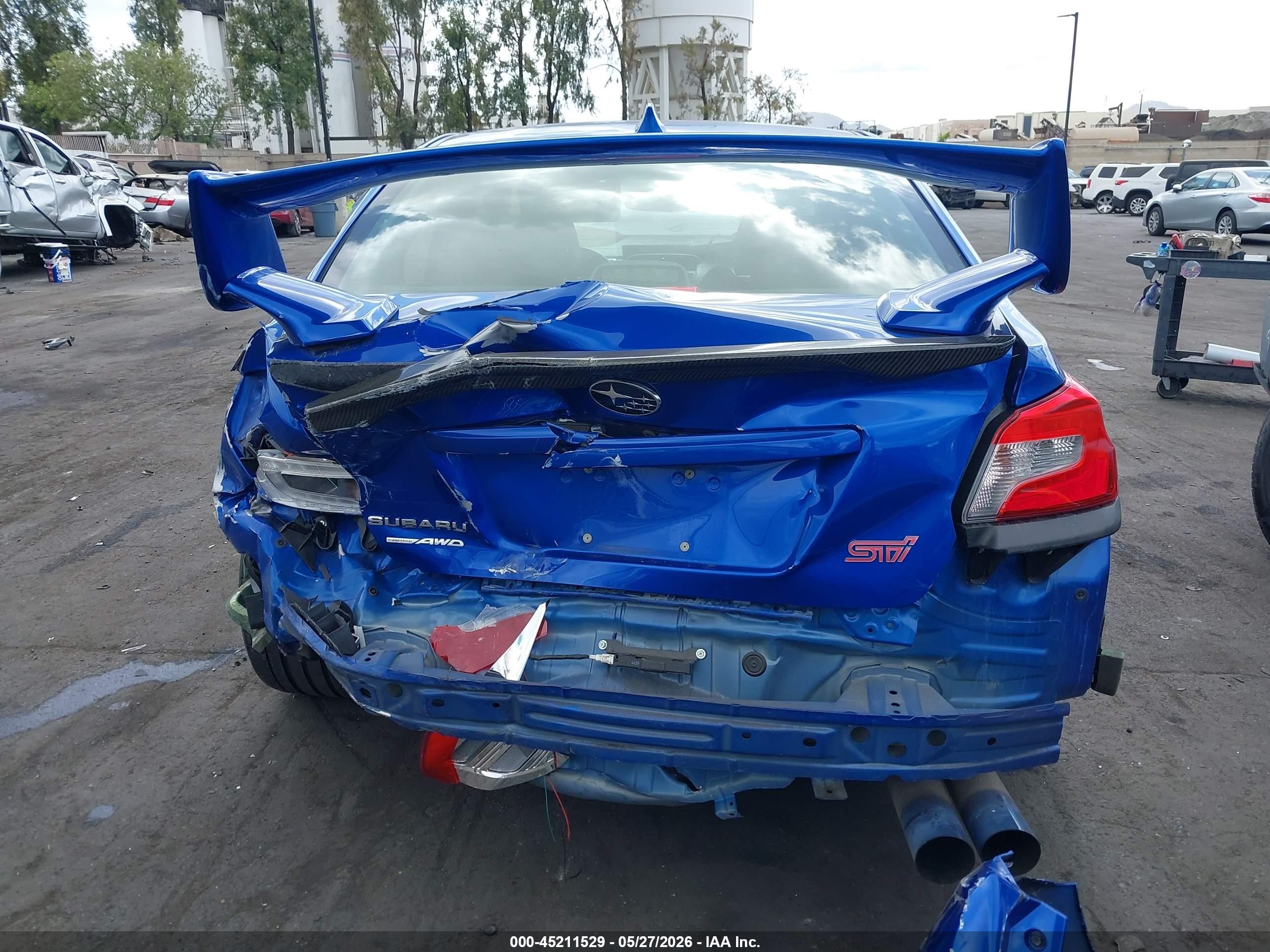 2015 Subaru Wrx Sti Launch Edition Blue vin: JF1VA2W61F9803050