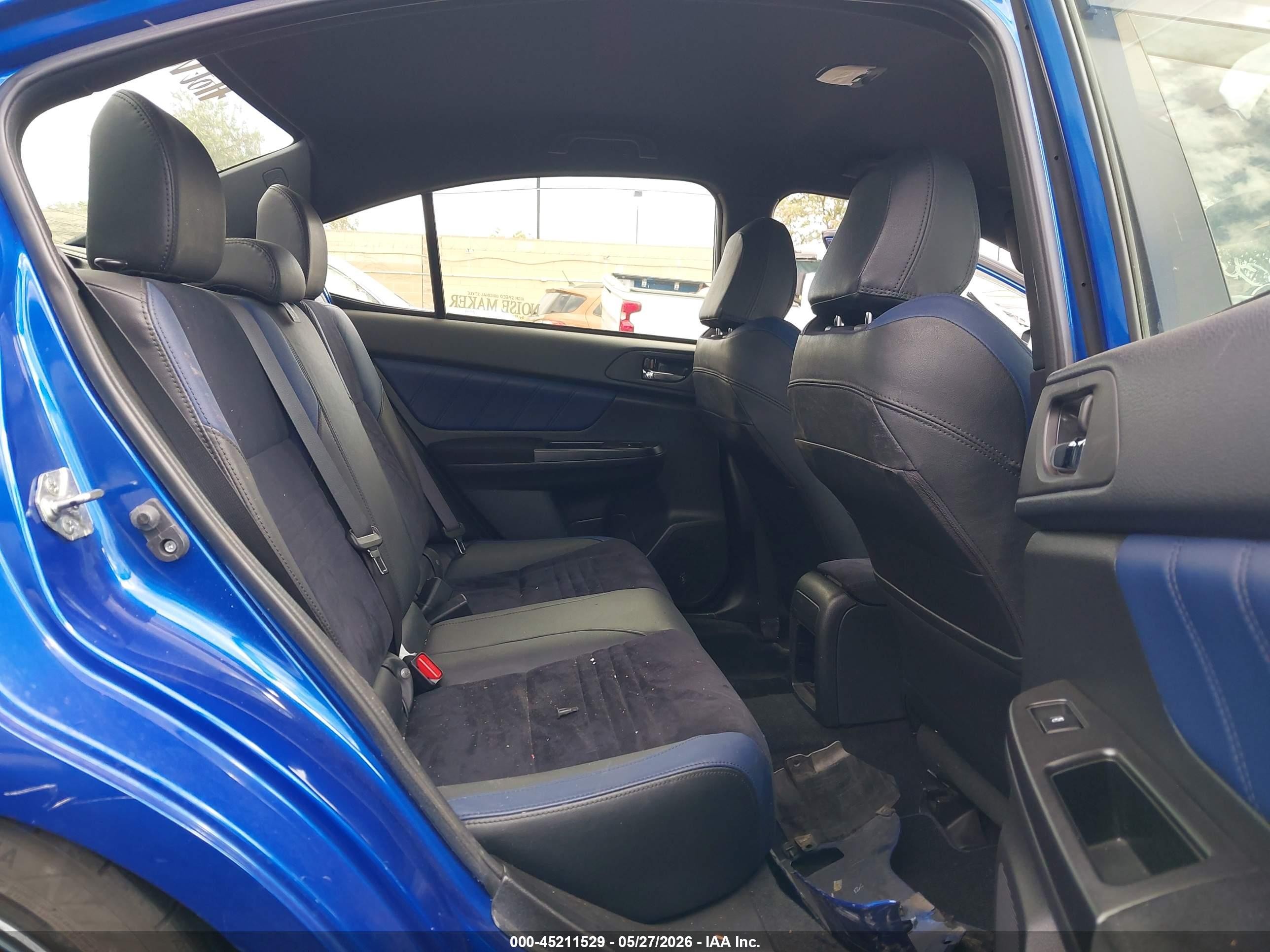 2015 Subaru Wrx Sti Launch Edition Blue vin: JF1VA2W61F9803050