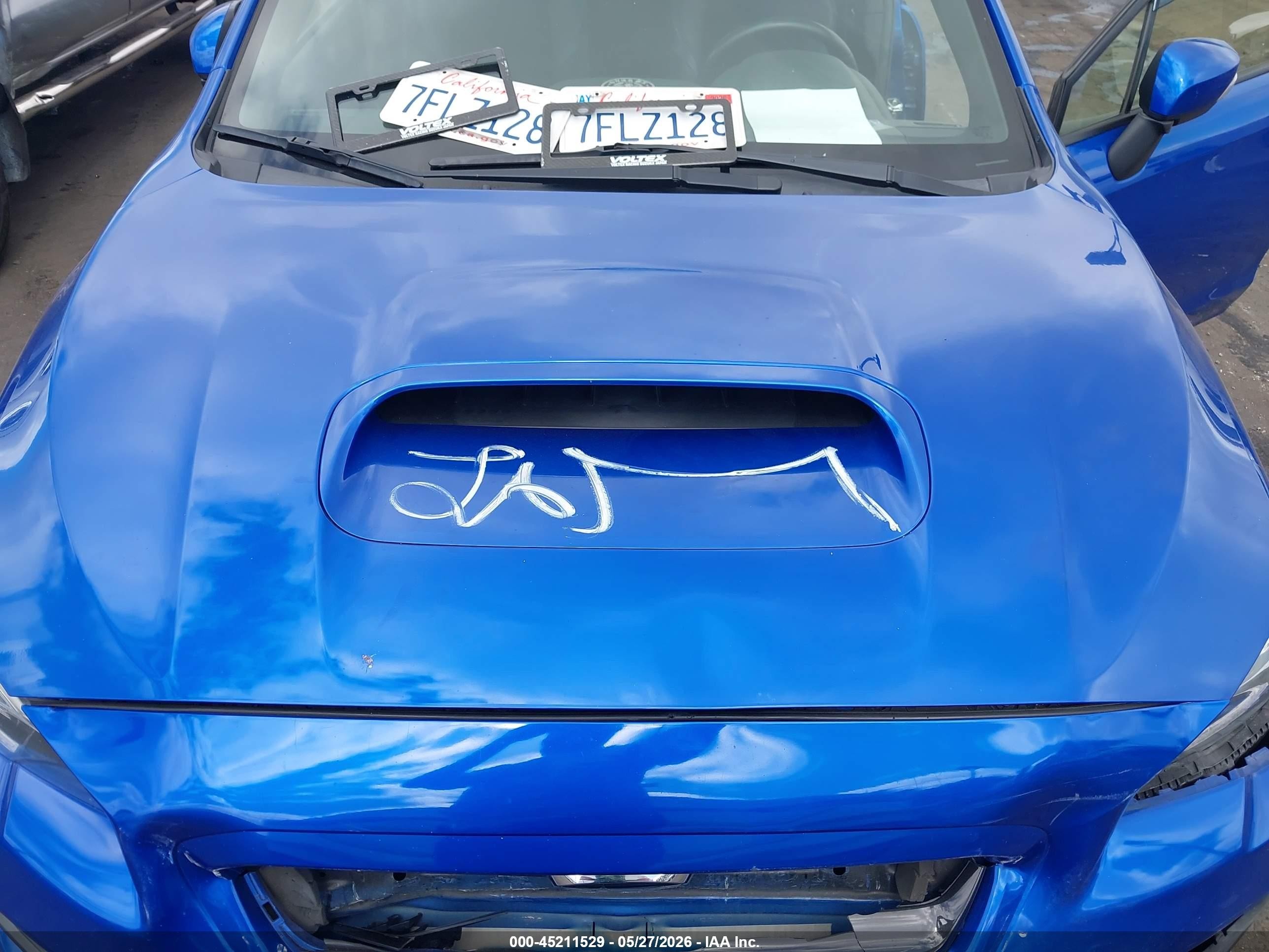 2015 Subaru Wrx Sti Launch Edition Blue vin: JF1VA2W61F9803050