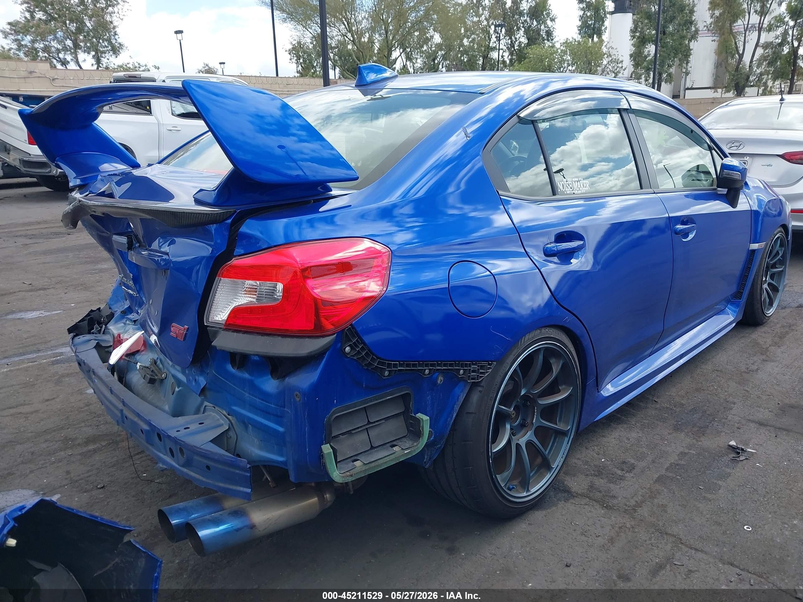 2015 Subaru Wrx Sti Launch Edition Blue vin: JF1VA2W61F9803050