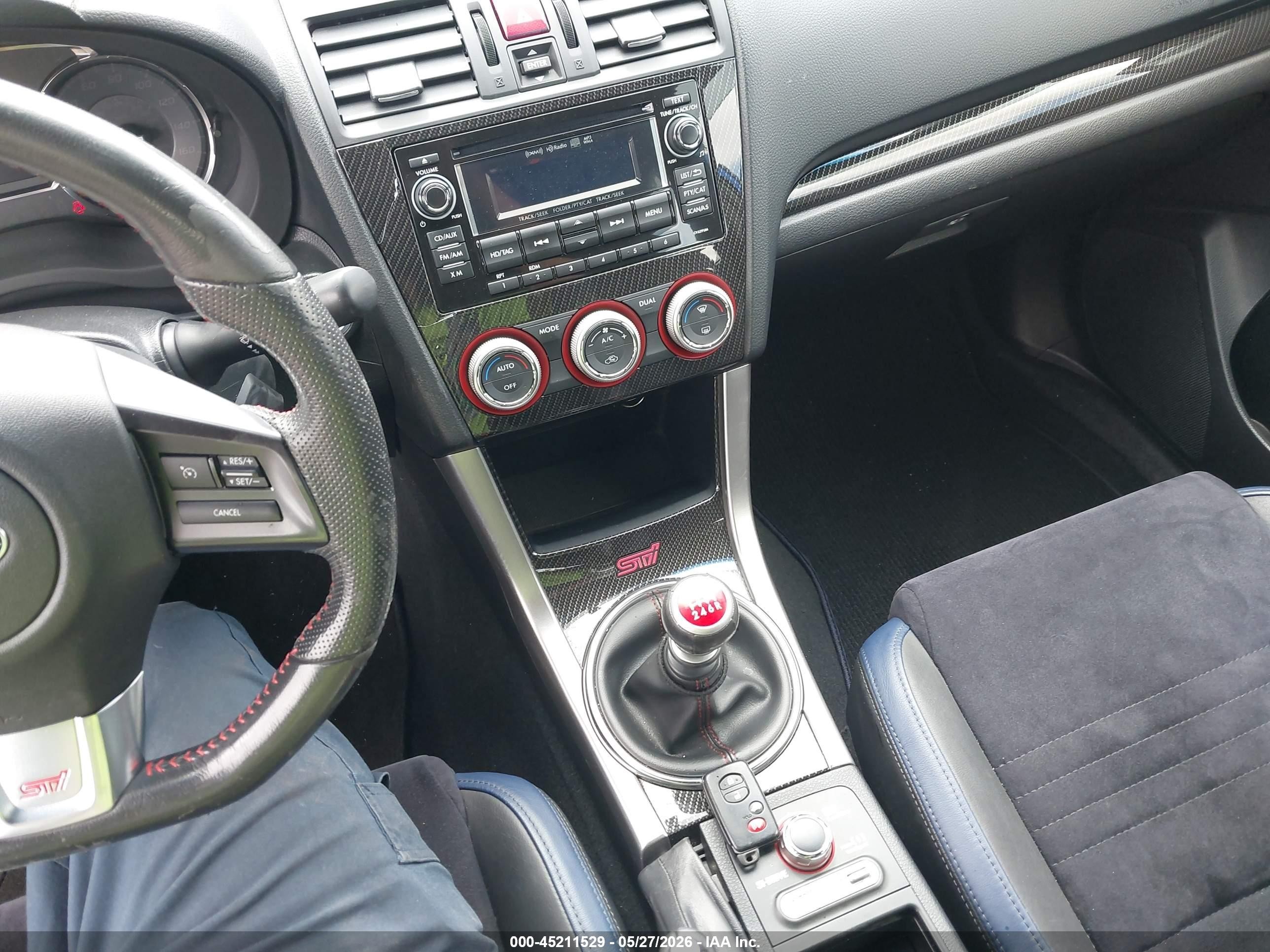 2015 Subaru Wrx Sti Launch Edition Blue vin: JF1VA2W61F9803050