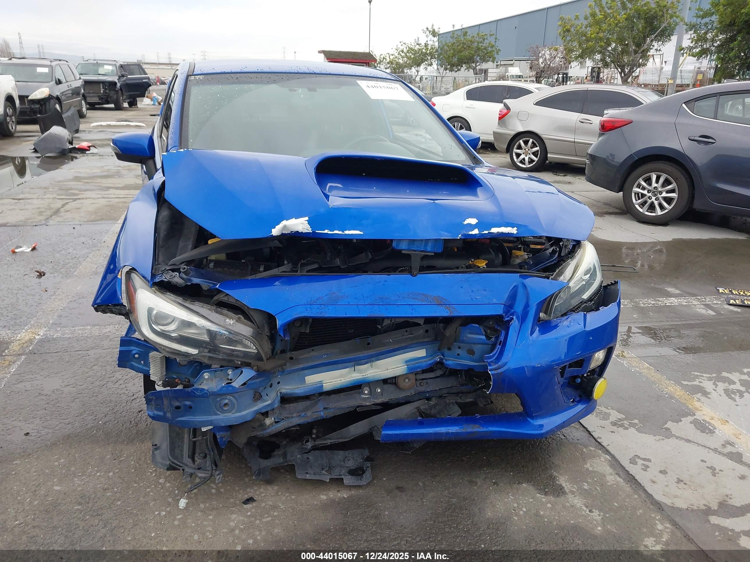 2015 Subaru Wrx Sti Launch Edition Blue vin: JF1VA2W62F9801291