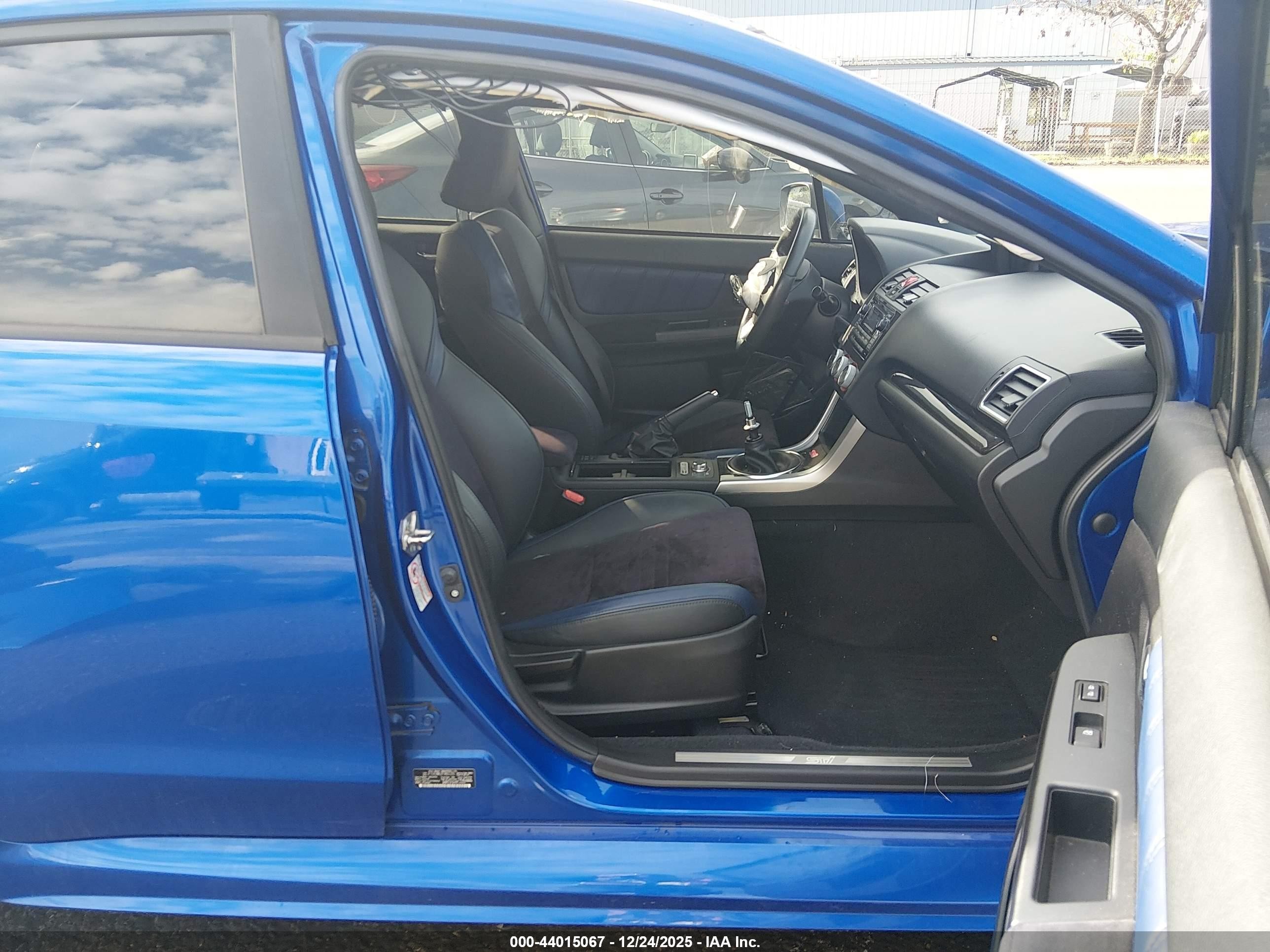 2015 Subaru Wrx Sti Launch Edition Blue vin: JF1VA2W62F9801291