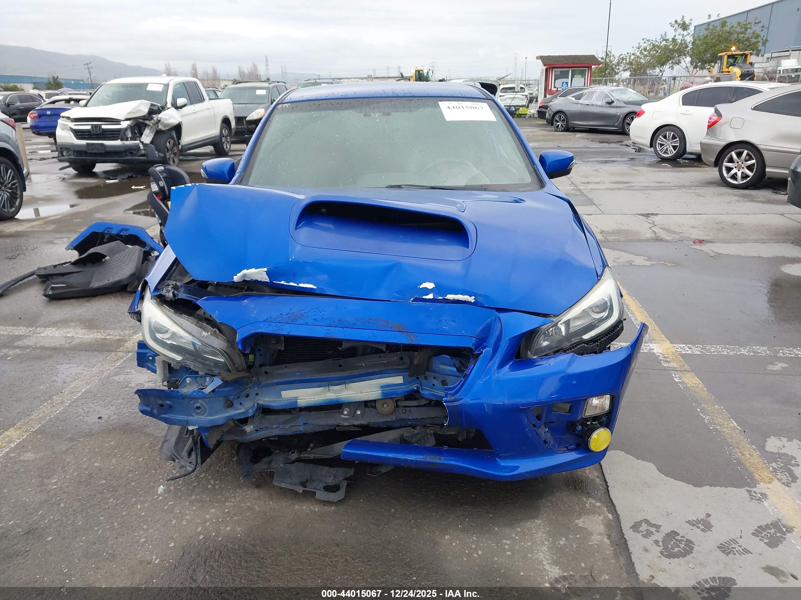 2015 Subaru Wrx Sti Launch Edition Blue vin: JF1VA2W62F9801291