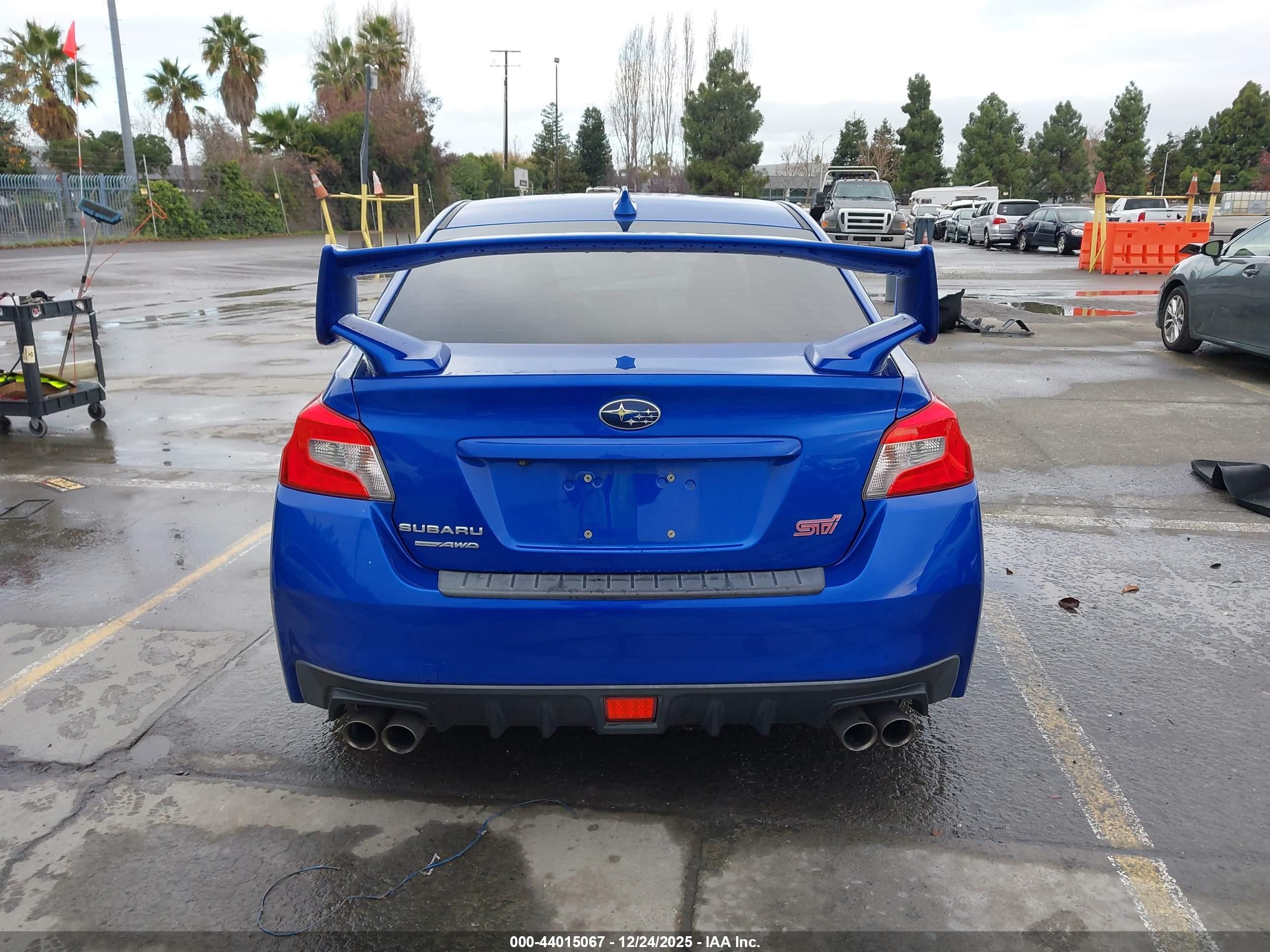 2015 Subaru Wrx Sti Launch Edition Blue vin: JF1VA2W62F9801291