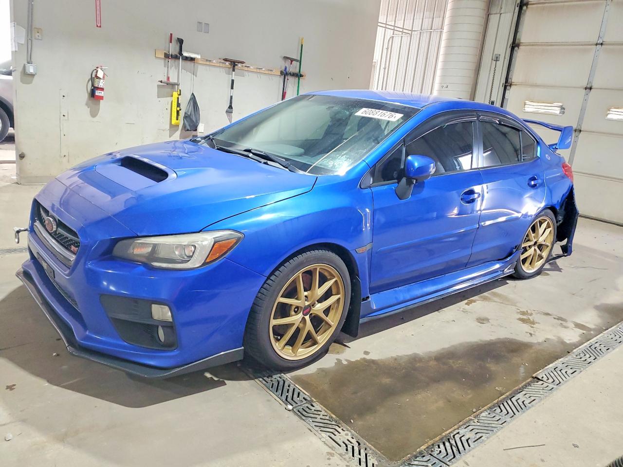 2015 Subaru Wrx Sti Launch Edition Blue vin: JF1VA2W62F9802151