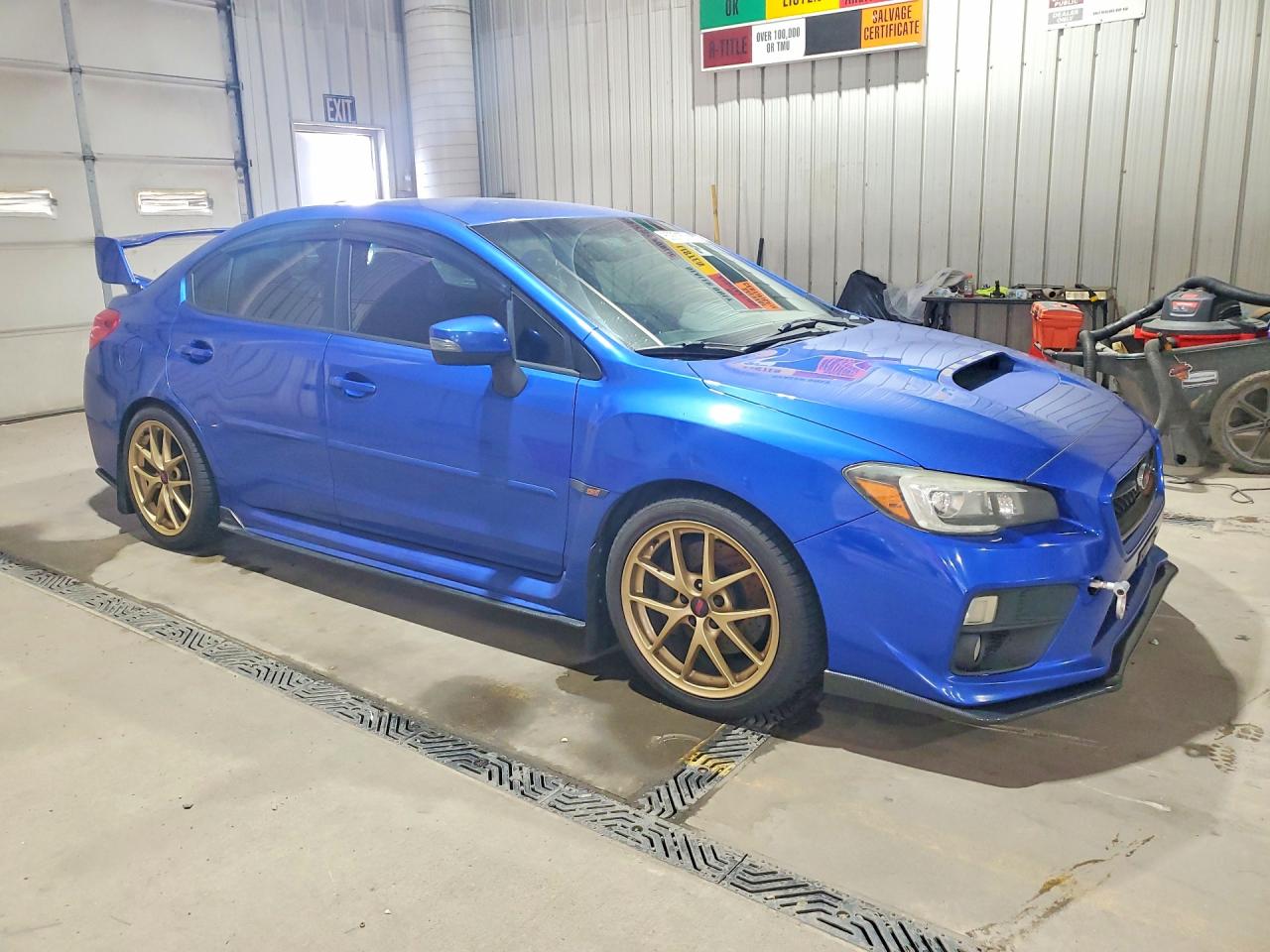 2015 Subaru Wrx Sti Launch Edition Blue vin: JF1VA2W62F9802151