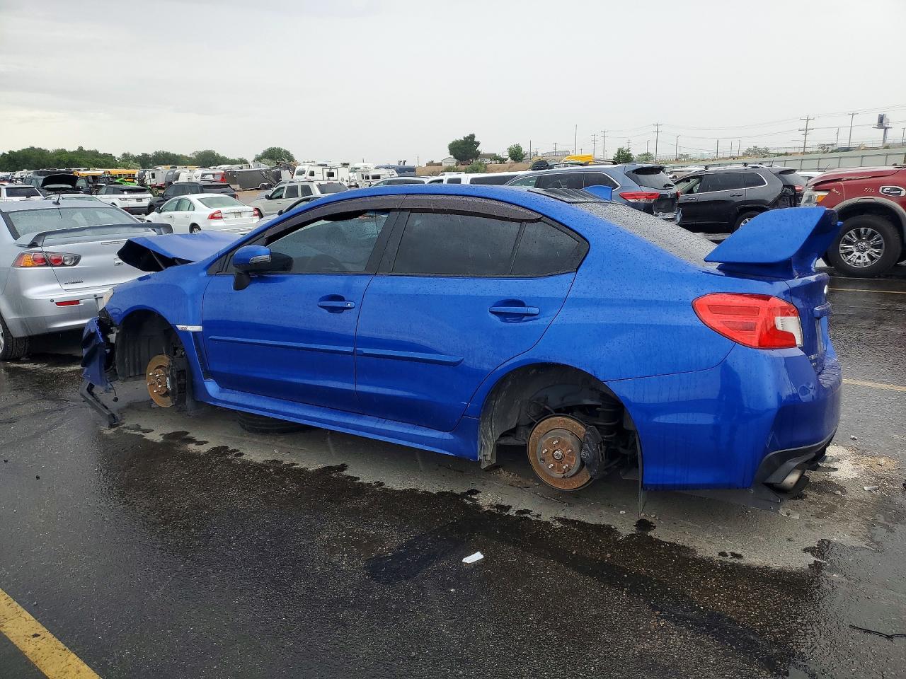 2015 Subaru Wrx Sti Launch Edition Blue vin: JF1VA2W62F9806197