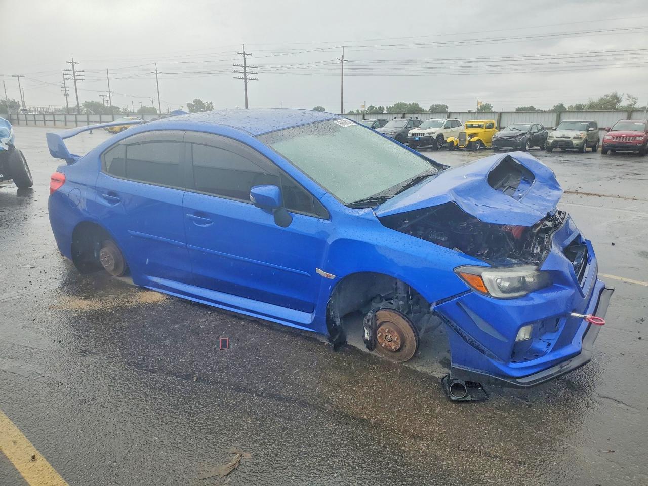 2015 Subaru Wrx Sti Launch Edition Blue vin: JF1VA2W62F9806197