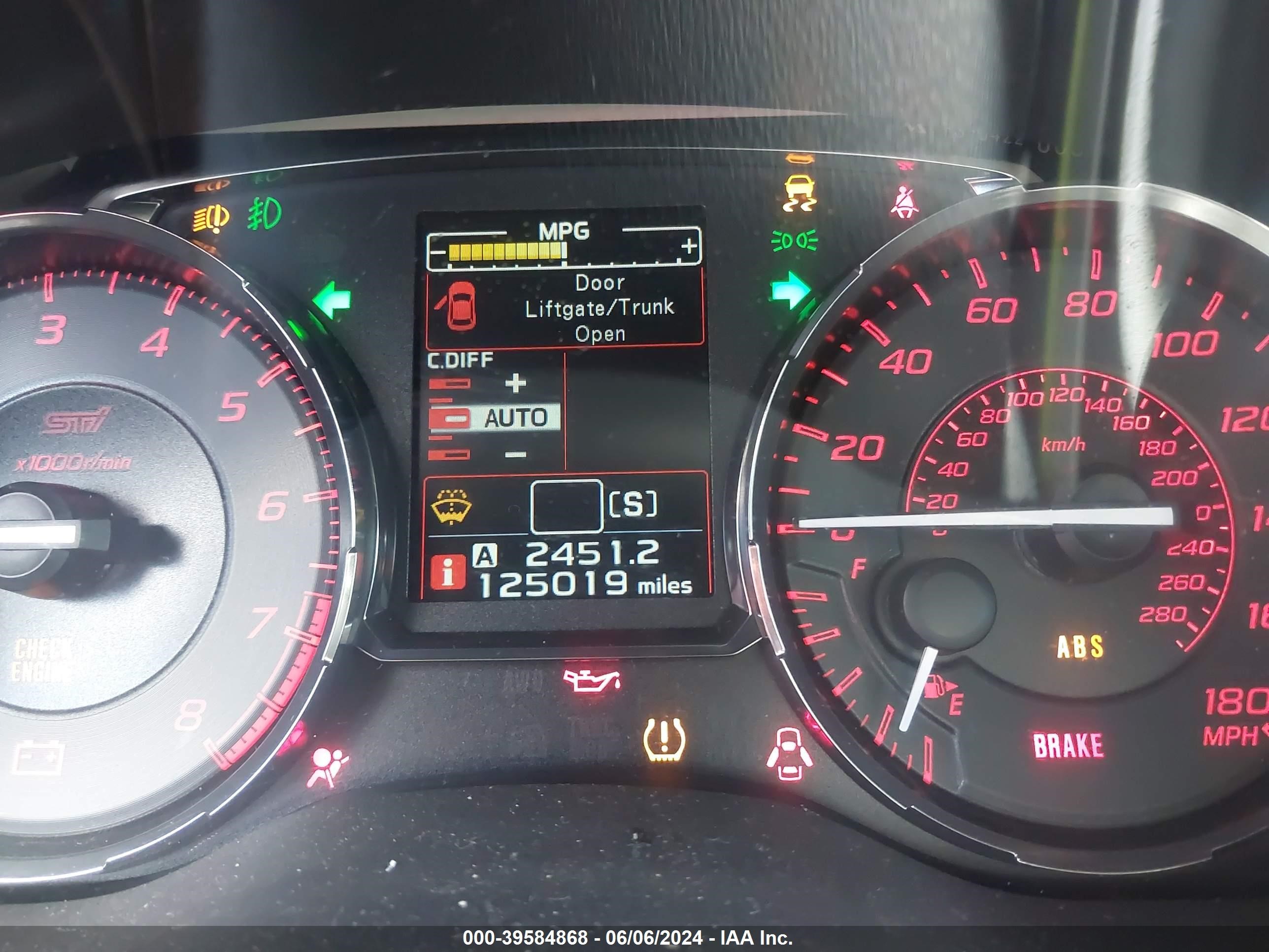 2015 Subaru Wrx Sti Launch Edition Blue vin: JF1VA2W64F9800983