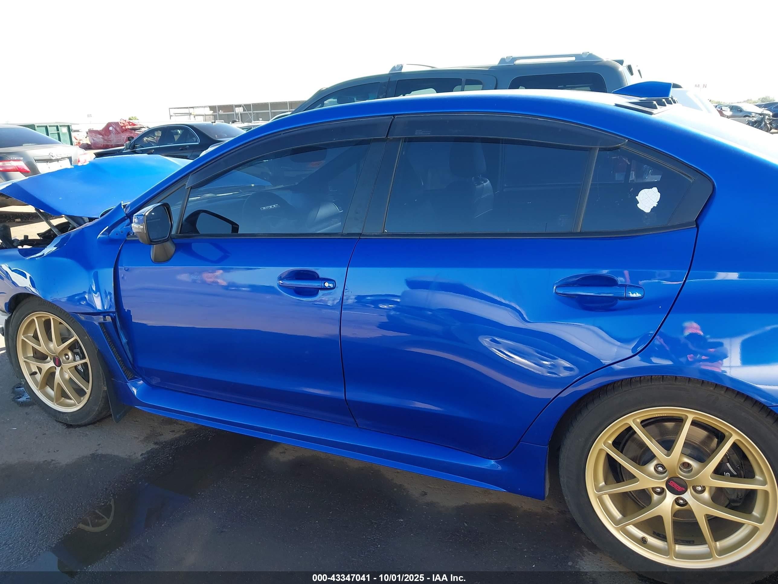 2015 Subaru Wrx Sti Launch Edition Blue vin: JF1VA2W66F9800578