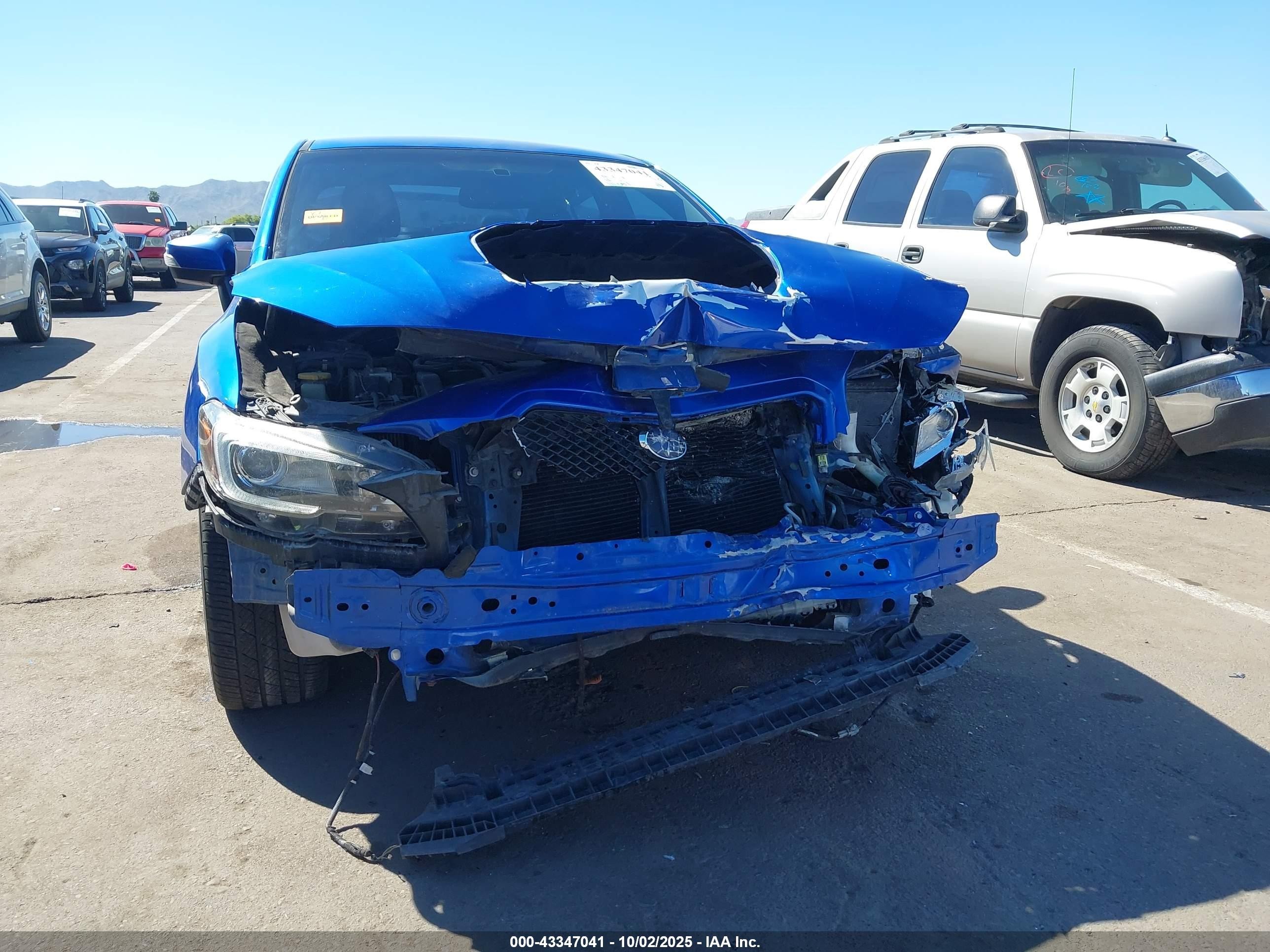 2015 Subaru Wrx Sti Launch Edition Blue vin: JF1VA2W66F9800578