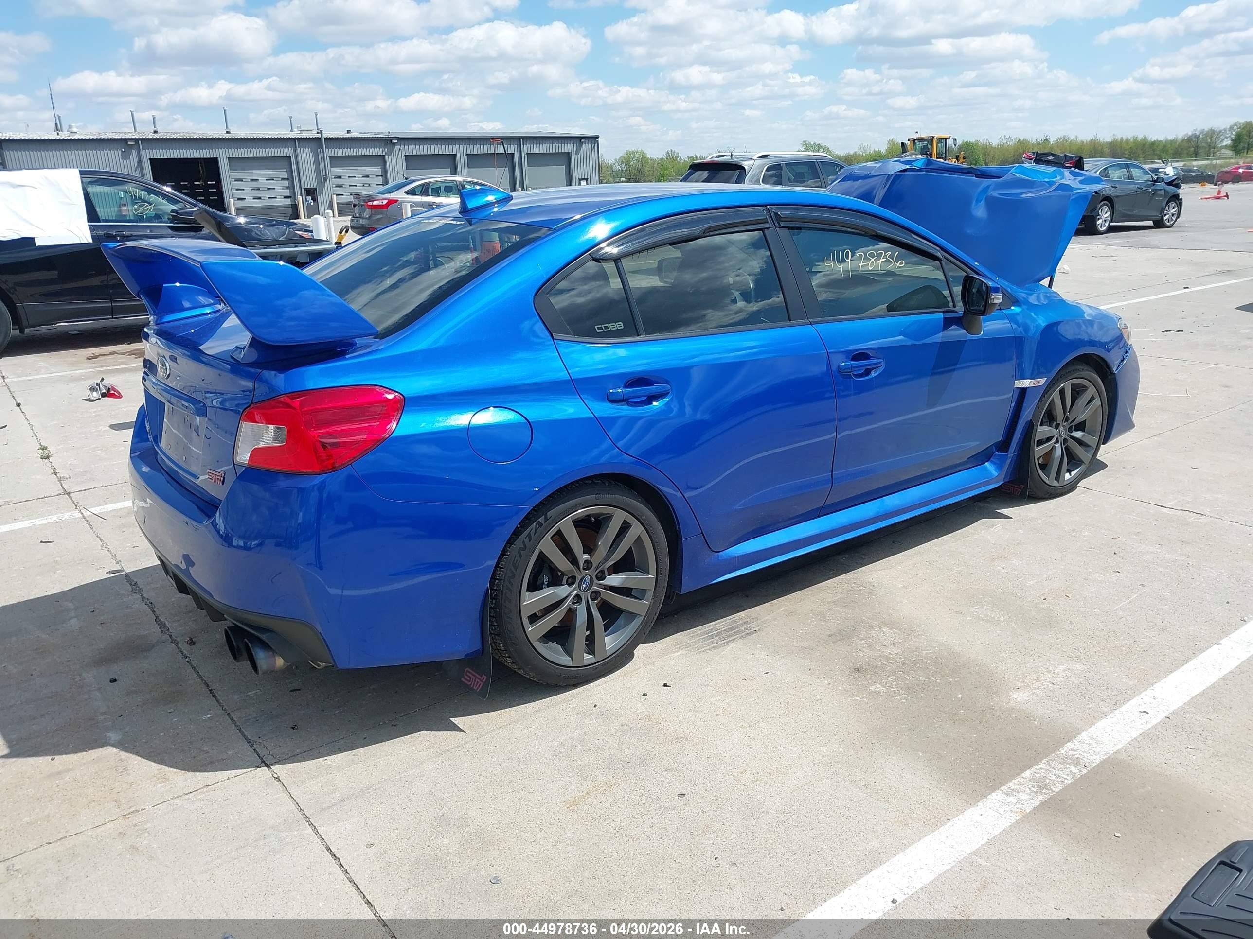2015 Subaru Wrx Sti Launch Edition Blue vin: JF1VA2W66F9800967