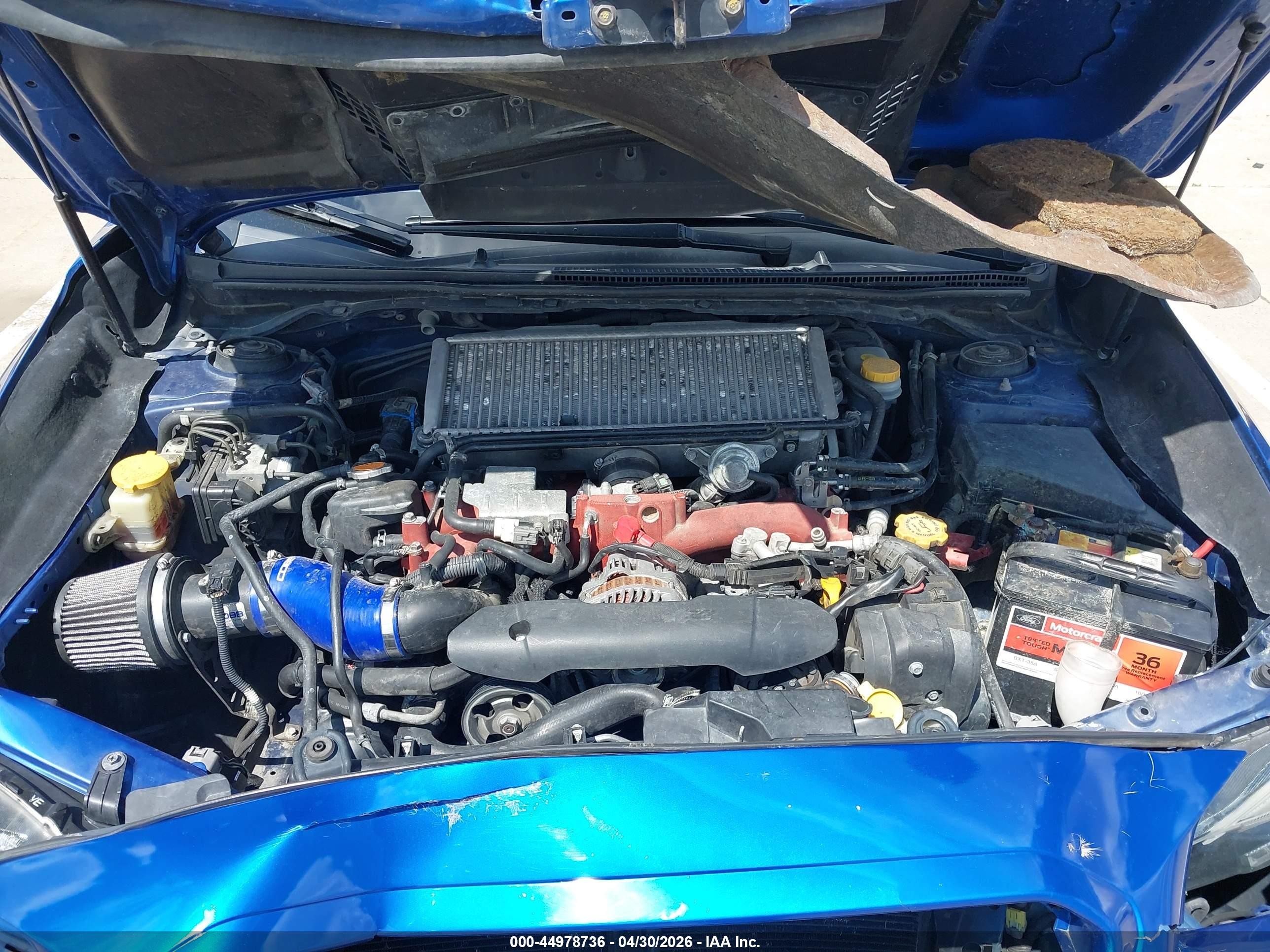 2015 Subaru Wrx Sti Launch Edition Blue vin: JF1VA2W66F9800967