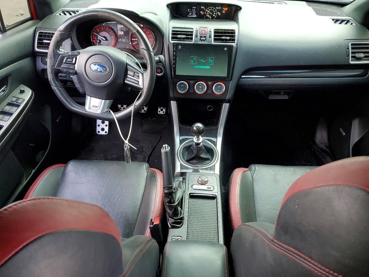 2016 Subaru Wrx Sti Limited Red vin: JF1VA2Z64G9808594
